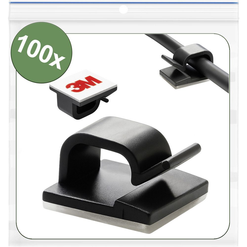 Quadrios Kabelverbinder-Sortiment Quadrios 25CA750 Kabelclip selbstklebend 25CA750 Bündel-Ø-Bereich 1 bi, 25CA750