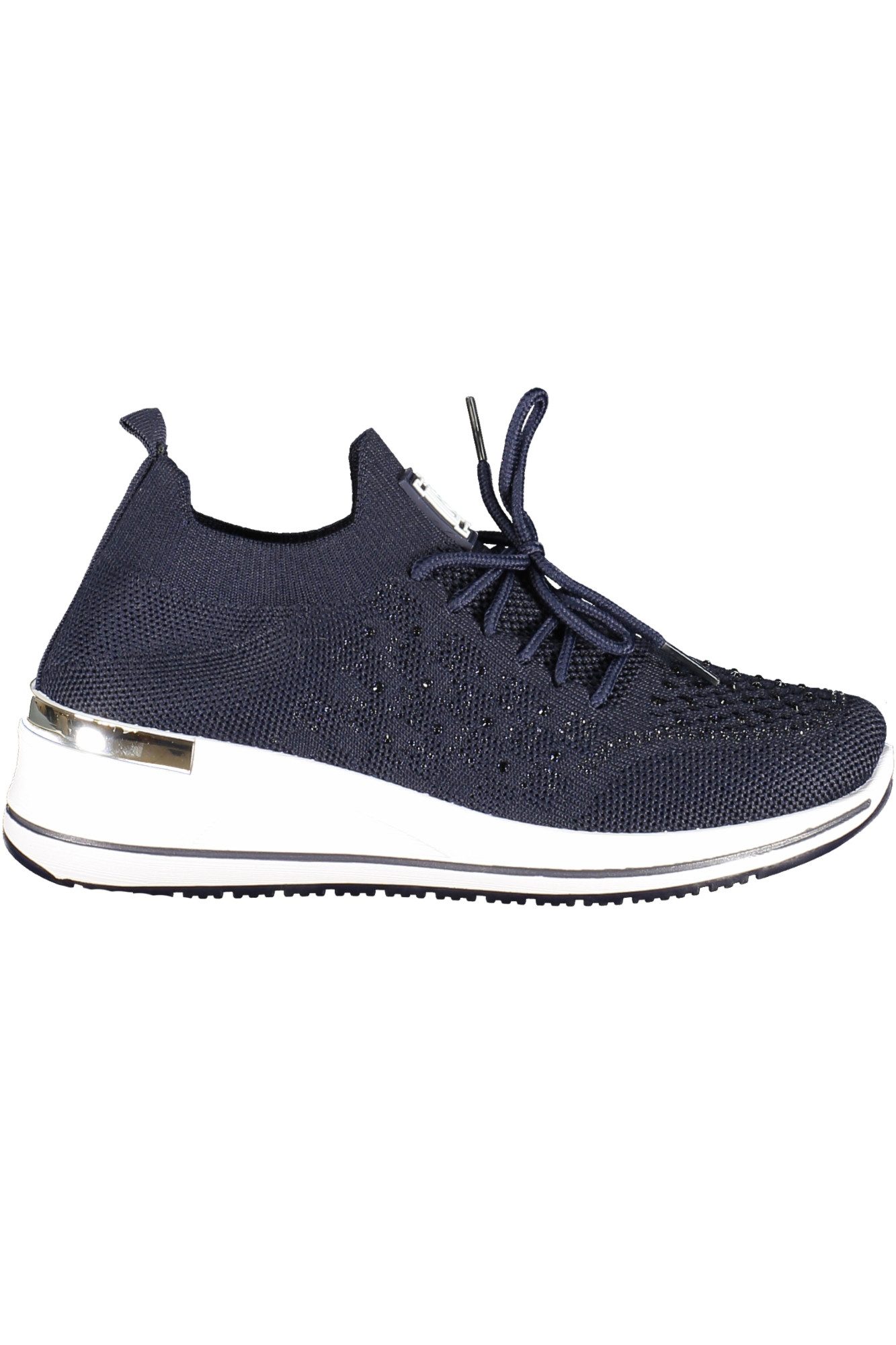 Laura Biagiotti Sneaker Damen Sportschuh Blau: Stilvolles Design mit Strass