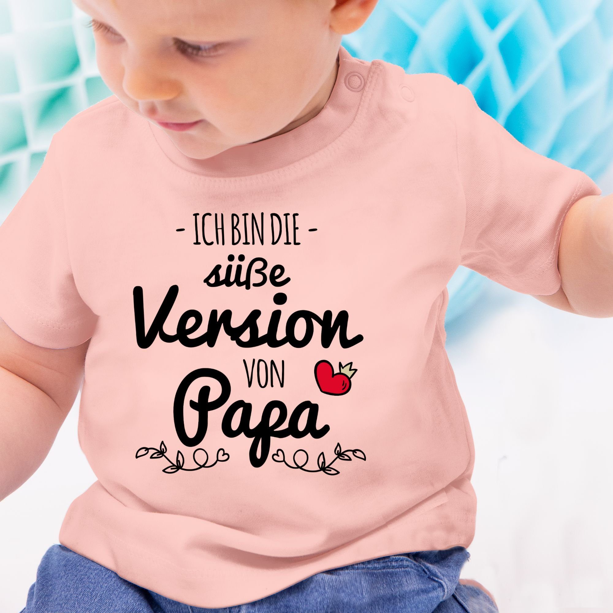 Baby Babyrosa Süße Papa 1 Geschenk Version von Vatertag Shirtracer T-Shirt