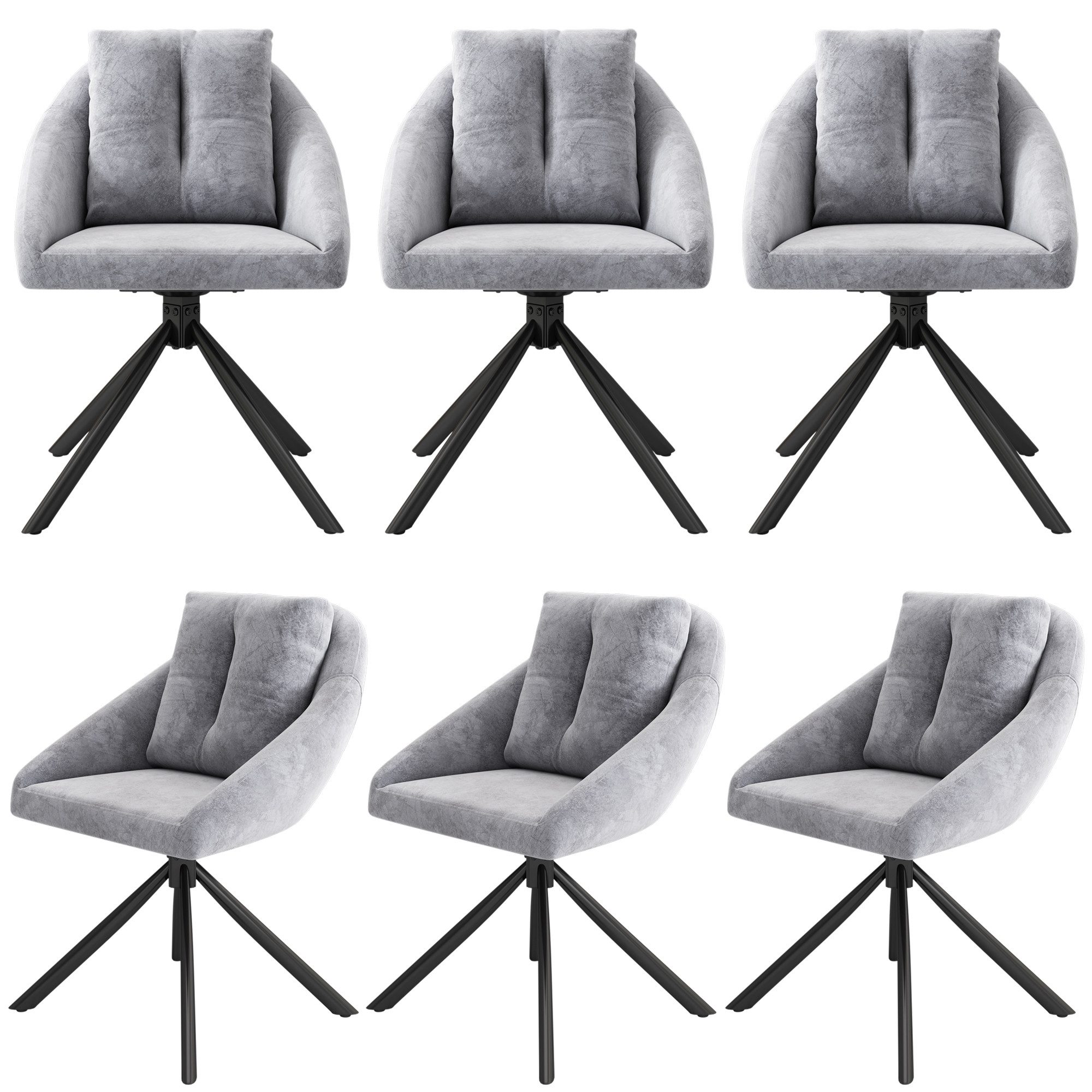 Flieks Esszimmerstuhl (360° drehbar, Set, 6 günstig online kaufen