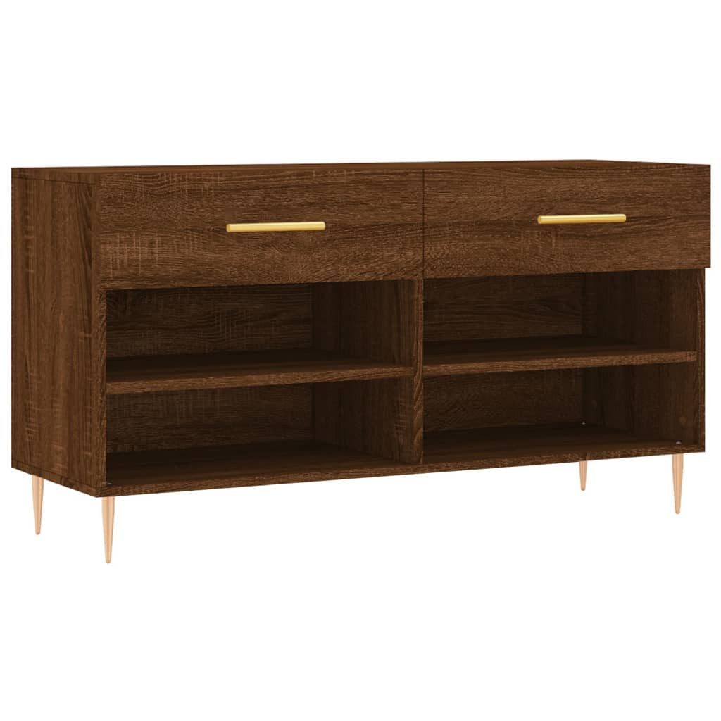 vidaXL Schuhregal Schuhbank Braun Eichen-Optik 102x35x55 günstig online kaufen
