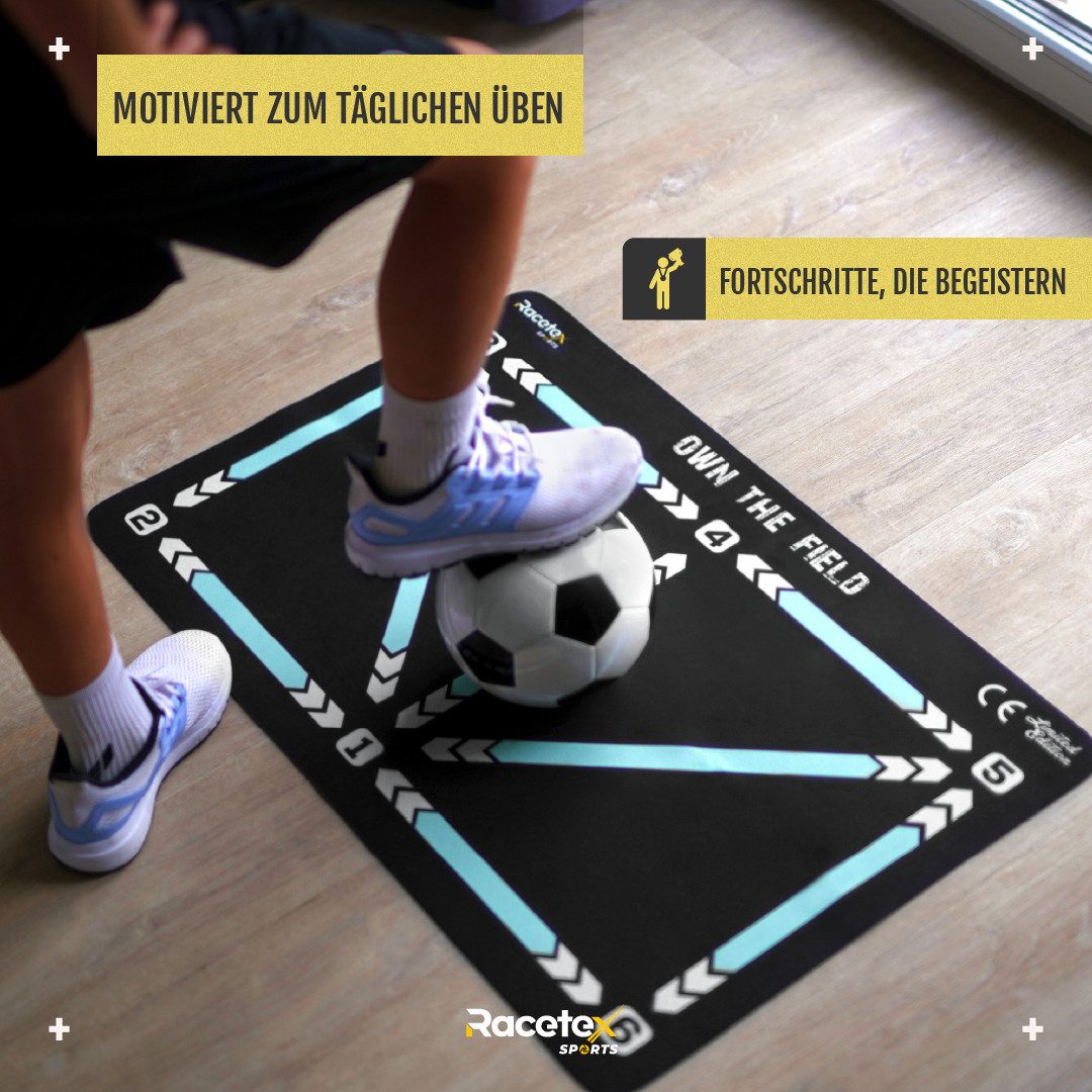 Racetex Weichbodenmatte Racetex Fussballmatte Training Kinder 60x90 cm – Rutschfest