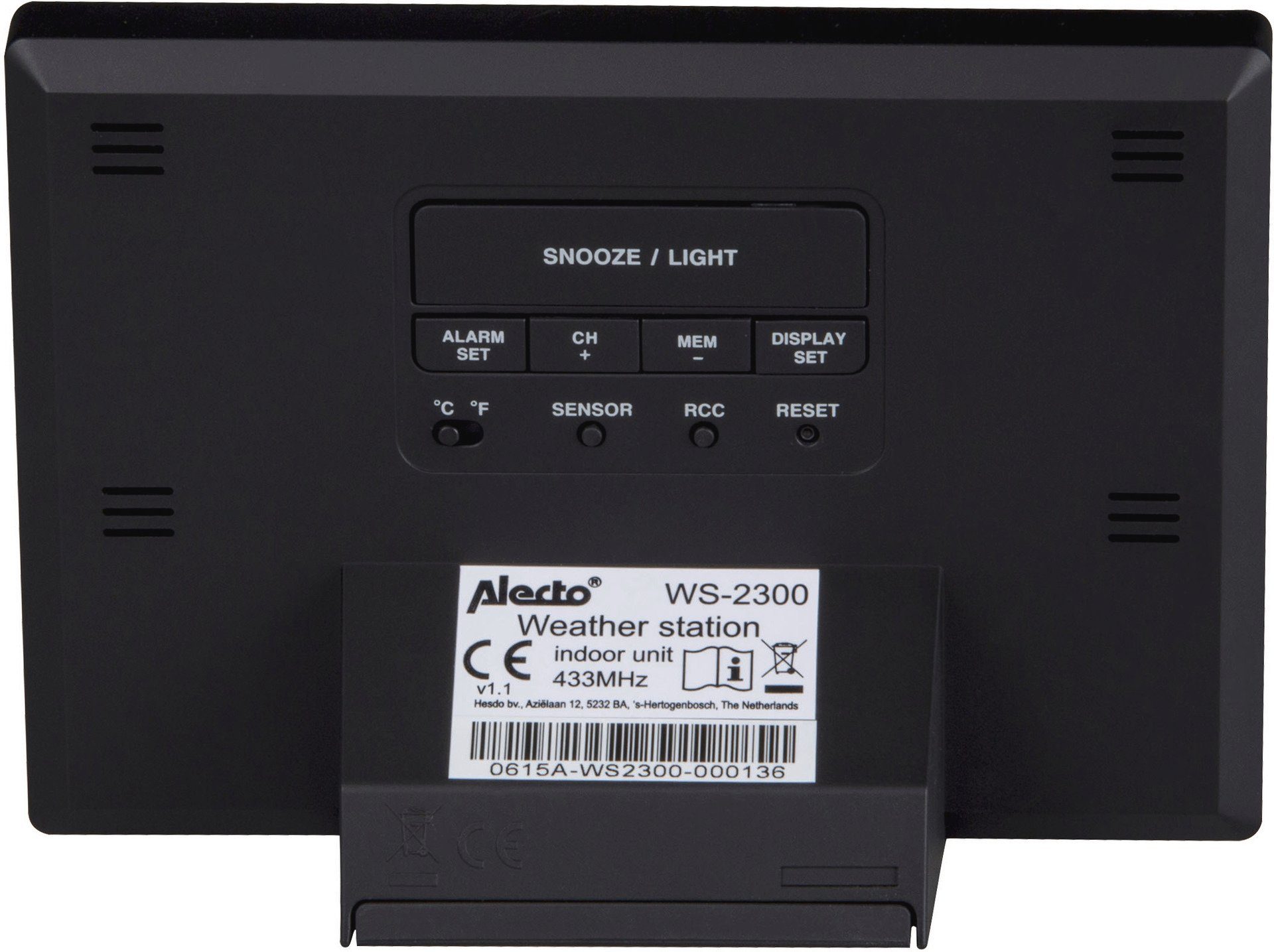 Alecto WS-2300 Wetterstation mit Funk-Außensensor Funkwetterstation (mit Außensensor)