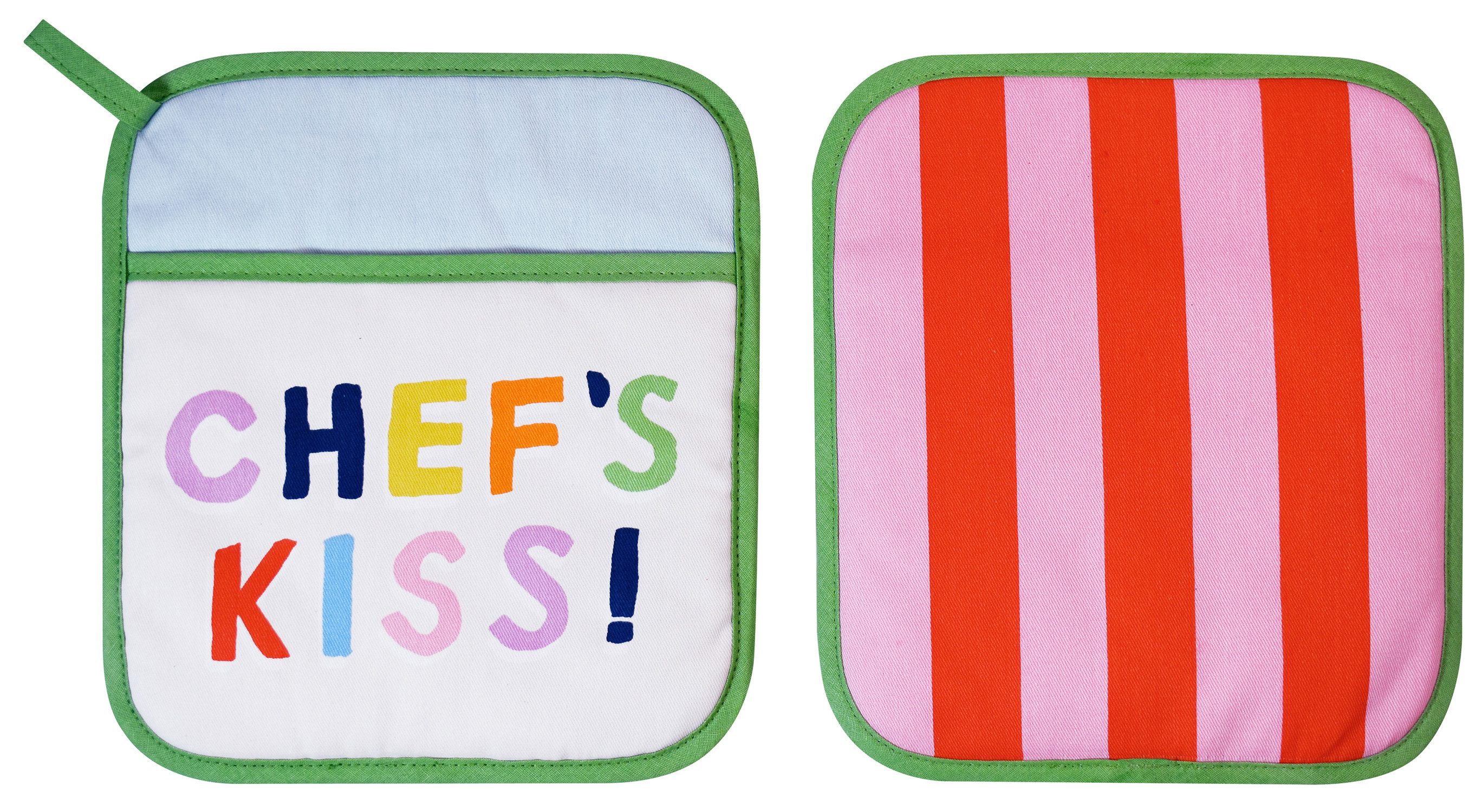 Ulster Weavers Topflappen Yes Chef, (1-tlg., 1-teilig), 1x Topflappen hitzebeständig wattiert Pfannen Untersetzer ca.21x21cm