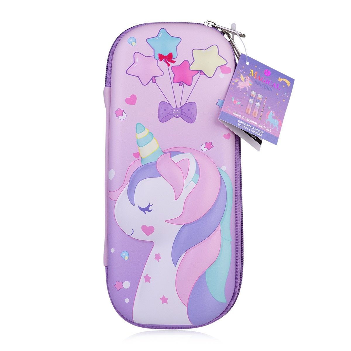 ACCENTRA Pflege-Geschenkset Badeset MAGICAL UNICORN mit Schaumbad und Badesalz, 1-tlg., parabenfrei sles-frei vegan