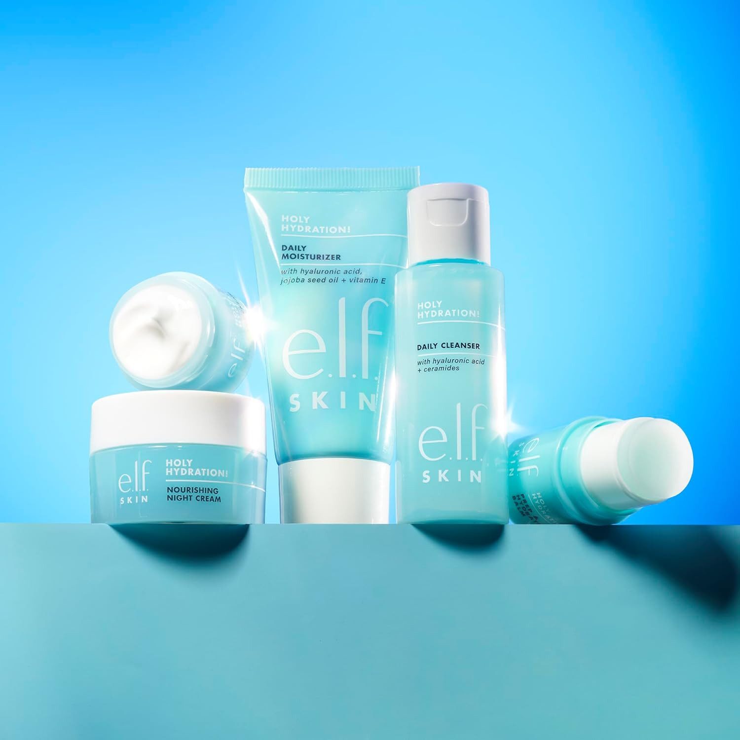 e.l.f Hautpflege-Set SKIN Jet Set Hydration Kit Reisegröße Vegan & Tierversuchsfrei, 5-tlg., 5-teiliges Pflegeset