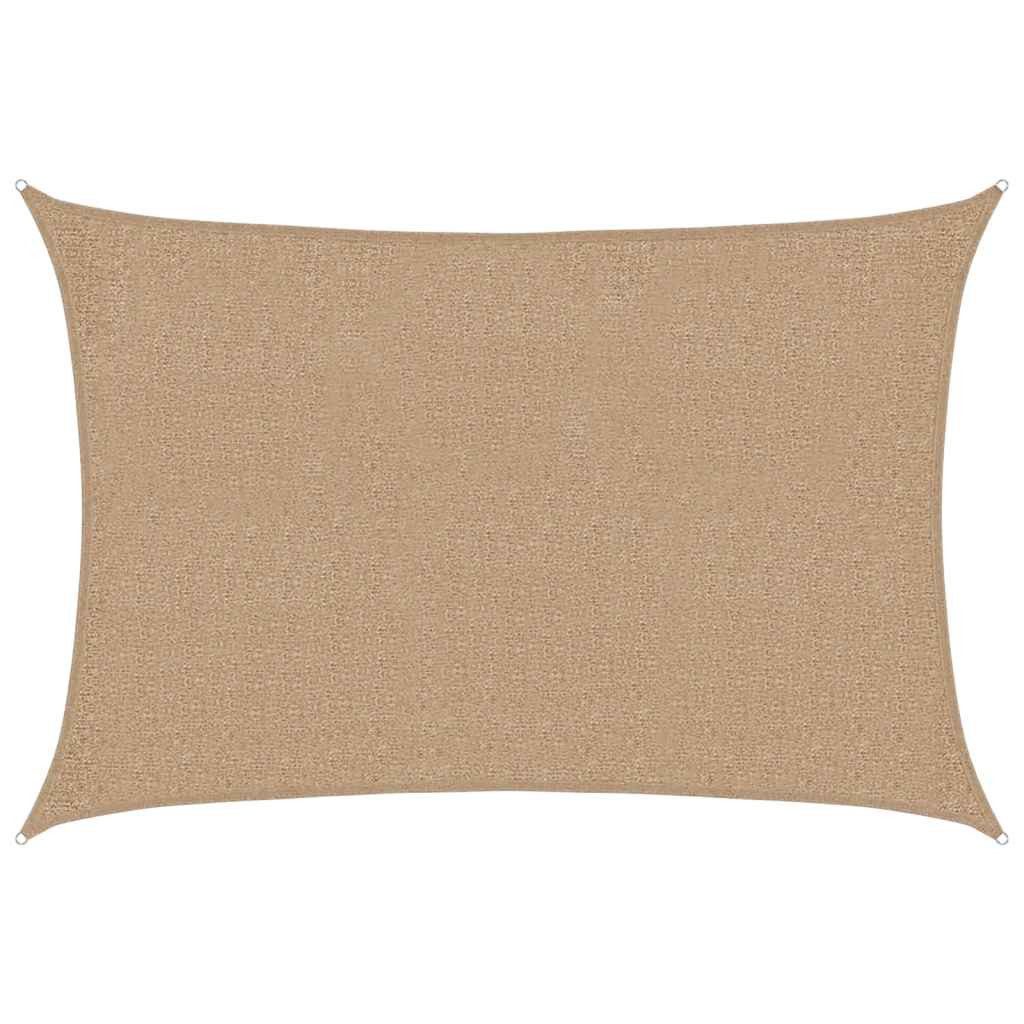 furnicato Sonnensegel Rechteckig 2 x 2,5 m Taupe, (1-tlg), UV-beständiges Sonnenschutzsegel, schimmelresistent für den Garten