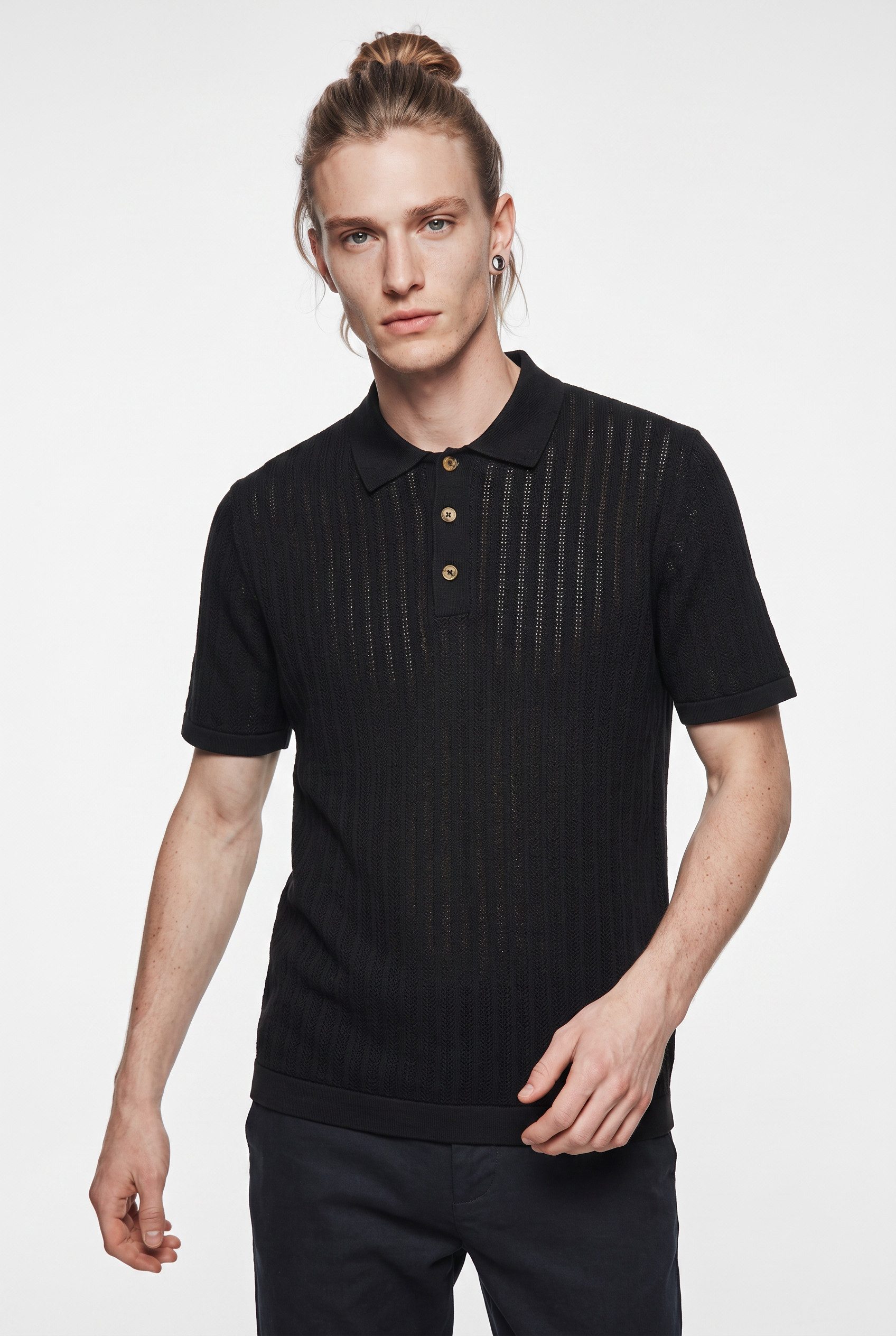 ONLY & SONS Polokragenpullover ONSMOON REG 12 SS POLO KNIT NOOS Baumwollmischung, normal geschnitten