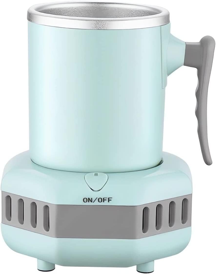 AURIVION Thermobecher Thermobecher 420ml mit Kühlbasis, Isolierbecher für Getränke, 1-tlg., Aluminium, Kaffeetasse aus Aluminium, rutschfest & temperaturerhaltend