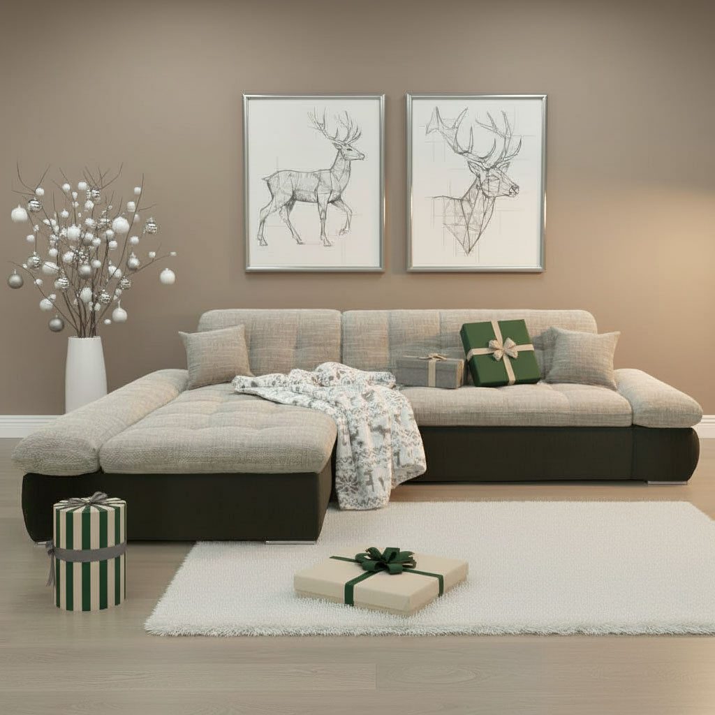 DOMO collection Ecksofa PB Moric wahlweise mit Bettfunktion + Armteilverste günstig online kaufen