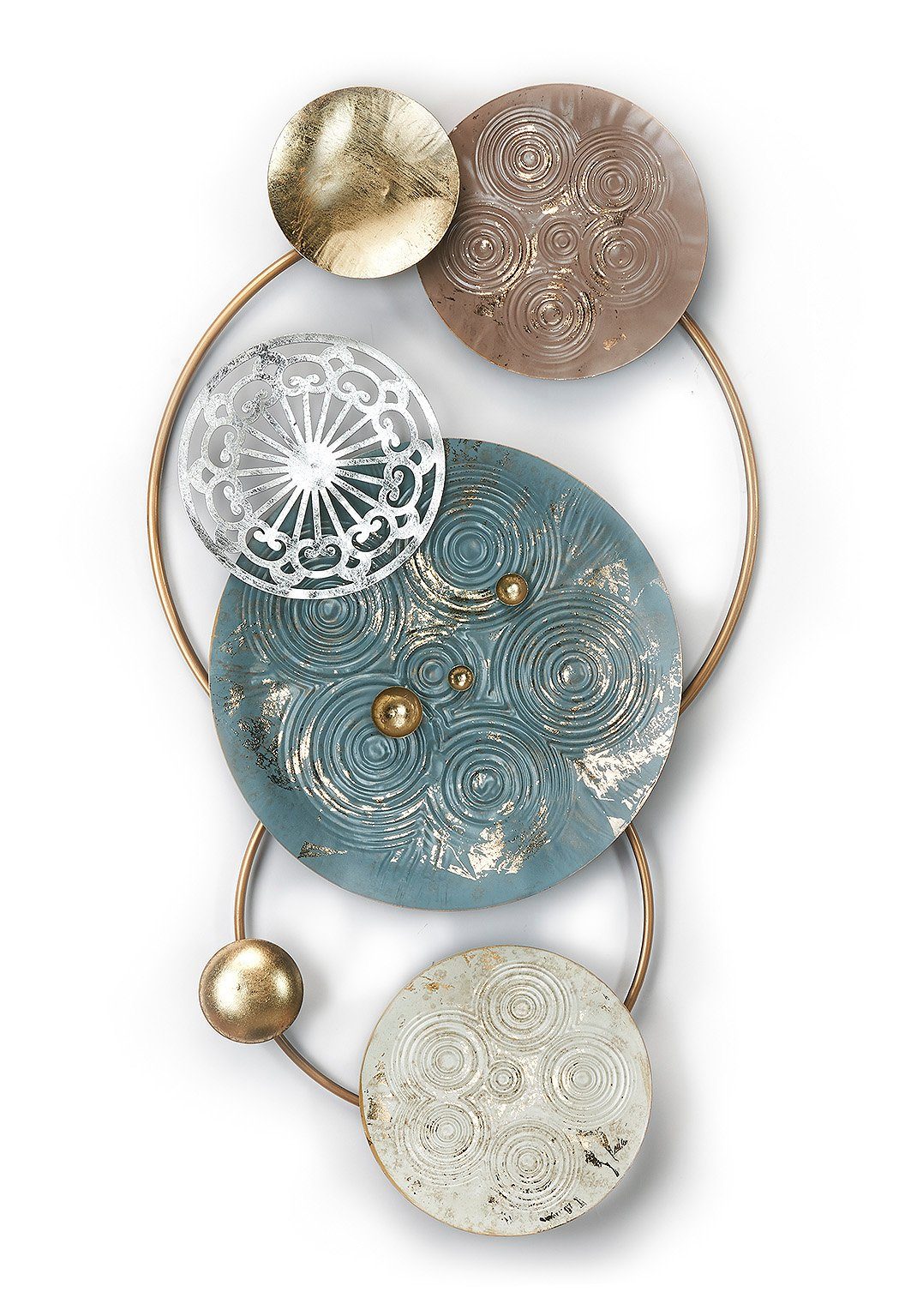 Kobolo Wandbild Metallbild PASTELL 3D aus Metall in Pastelltönen, Industria günstig online kaufen