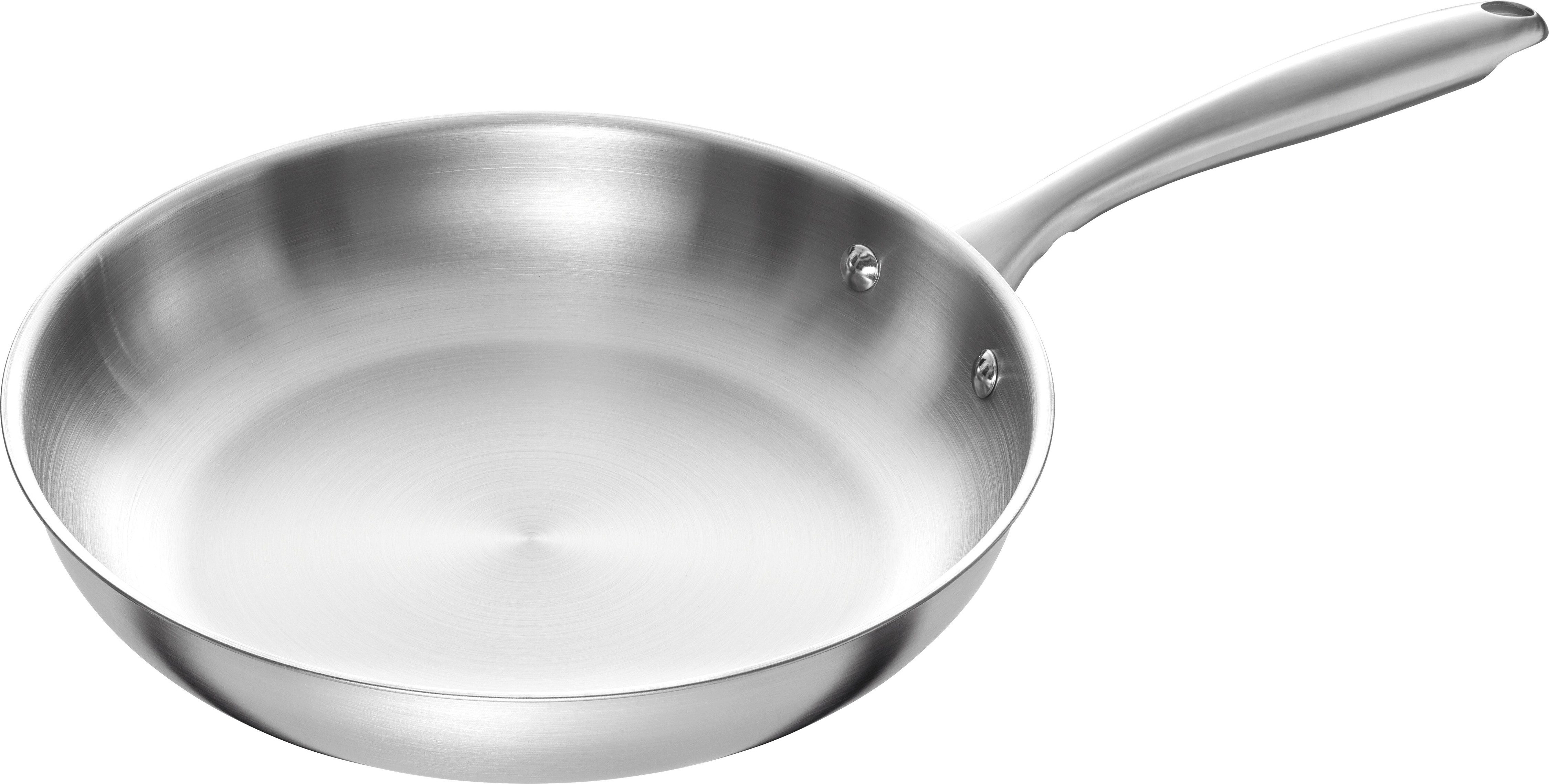 HENCKELS by ZWILLING Bratpfanne Glace, Edelstahl (1-tlg), Hochwertiger Edelstahl, Ideal für scharfes Anbraten, Induktion