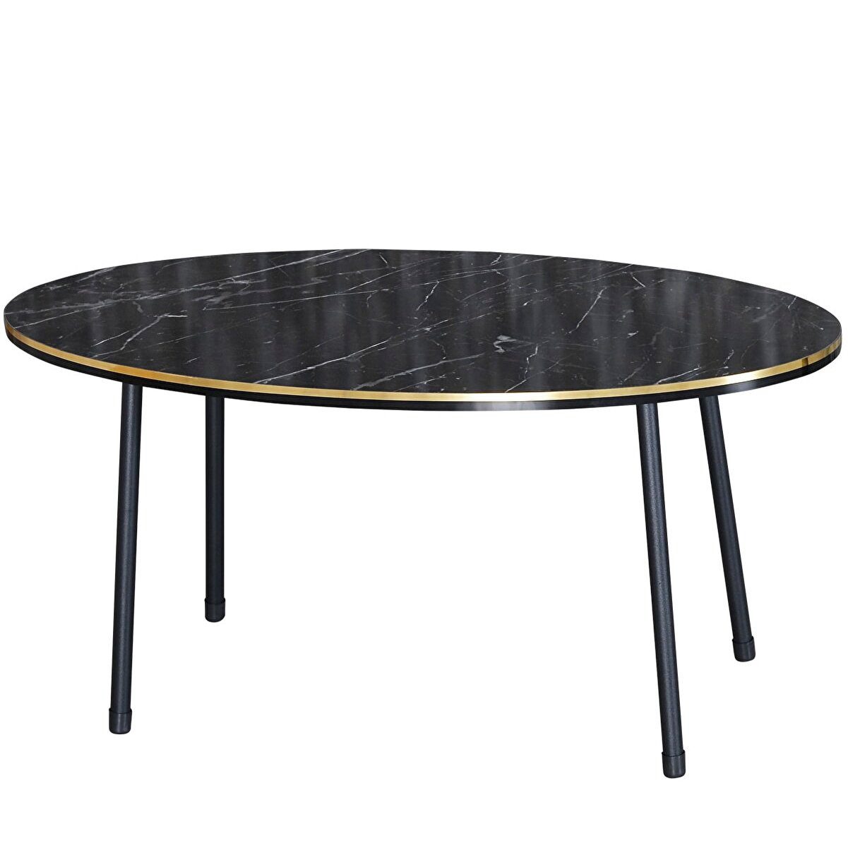 en.casa Couchtisch, oval, Metallbeine, schwarze-goldene Kante 89322160 günstig online kaufen