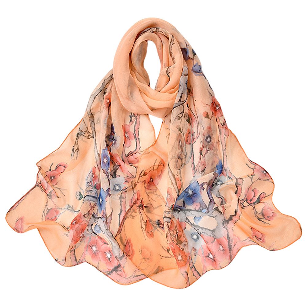 Zaewry Schal Modeschal Chiffon Schal Damen Stola Umschlagtuch Halstuch, Abendkleid Cocktailkleid 50x160cm, Polyester Tuch- Pflegeleichtes