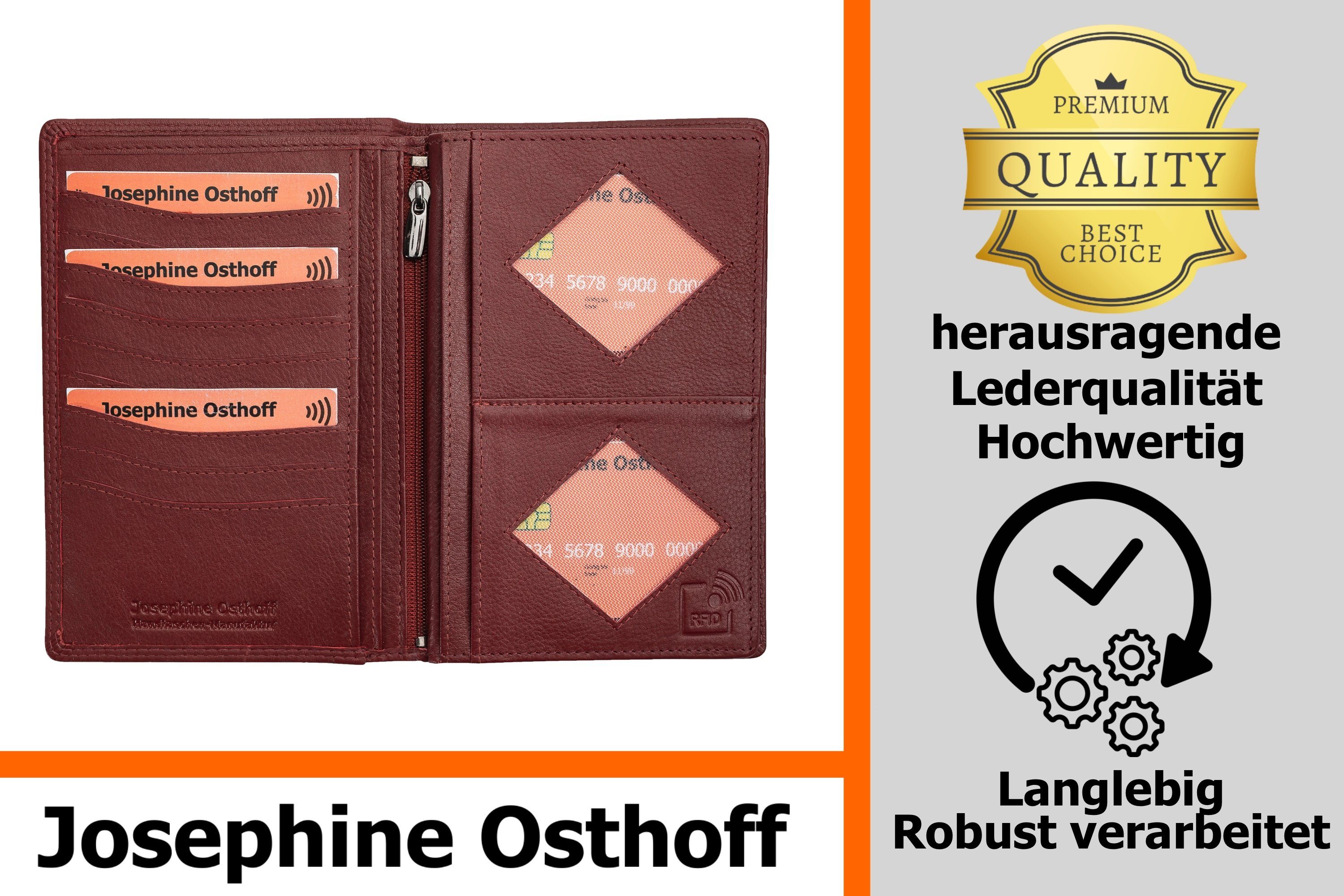Josephine Osthoff Brieftasche Brieftasche bordeaux