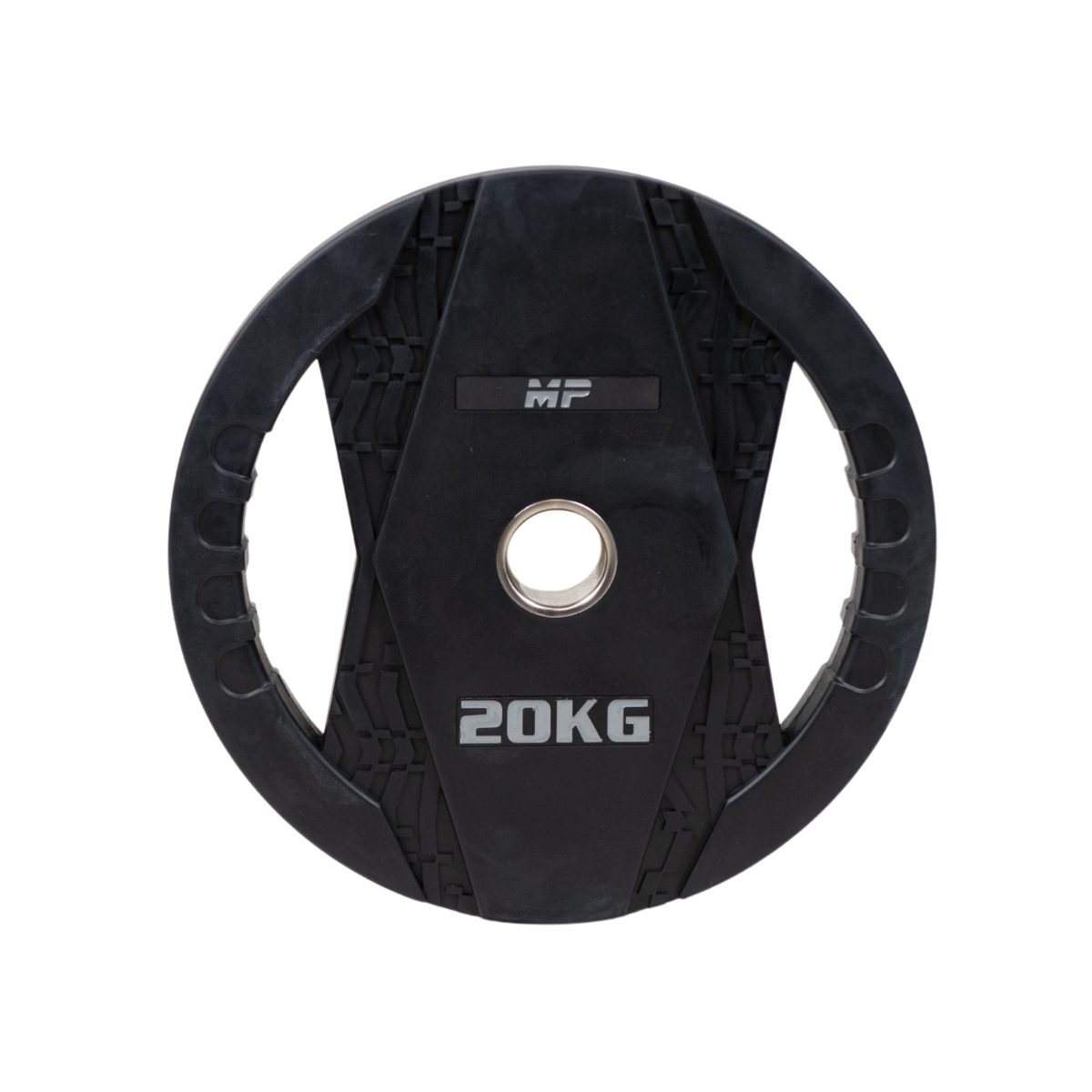 Muscle Power Hantelscheibe Muscle Power Olympische Hantelscheibe mit Griffen - 20 kg