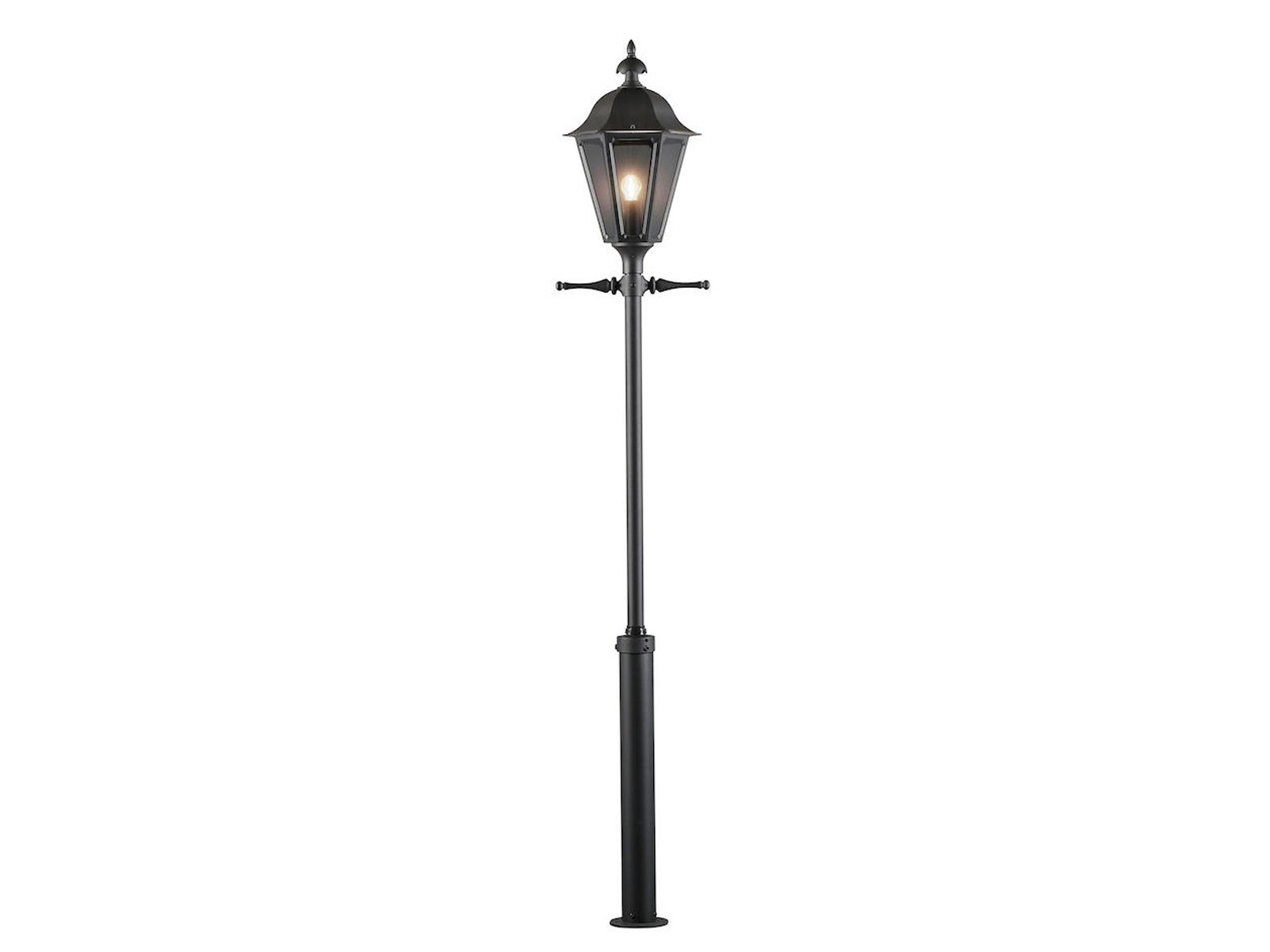 KONSTSMIDE LED Pollerleuchte, LED wechselbar, warmweiß, Mastleuchte, Straßenlaterne Garten-wegbeleuchtung, Gartenlaterne 260cm