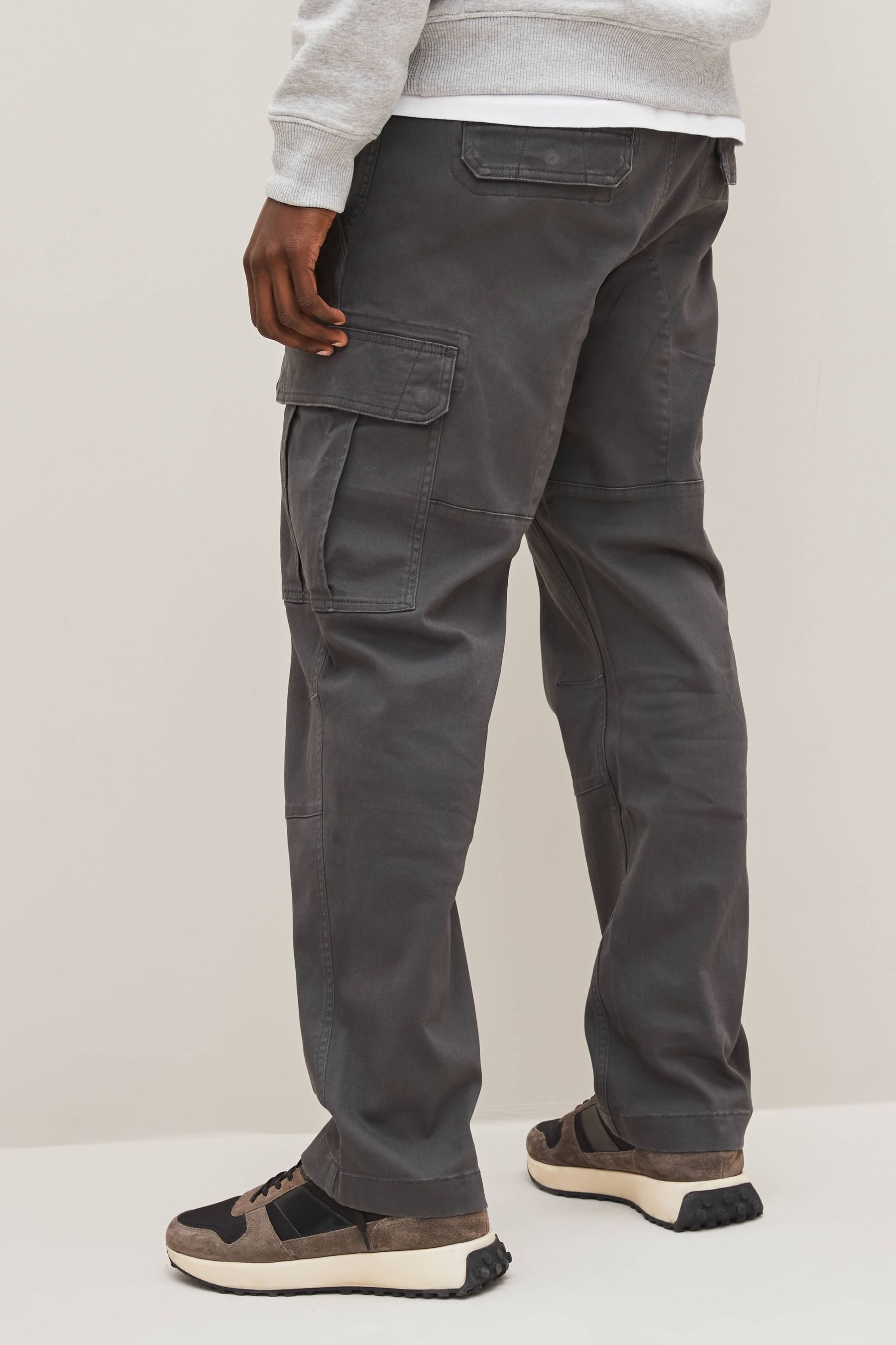 Next Cargohose Cargo-Hose aus Baumwollstretch – Straight Fit (1-tlg)