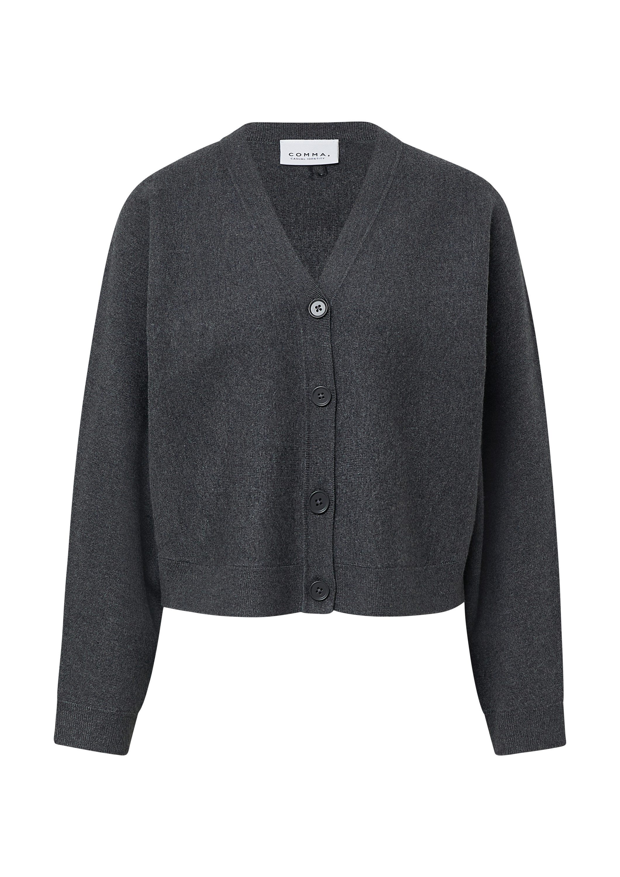 comma Cardigan Strickjacke Strickjacke aus Viskosemix mit Fledermausärmeln günstig online kaufen