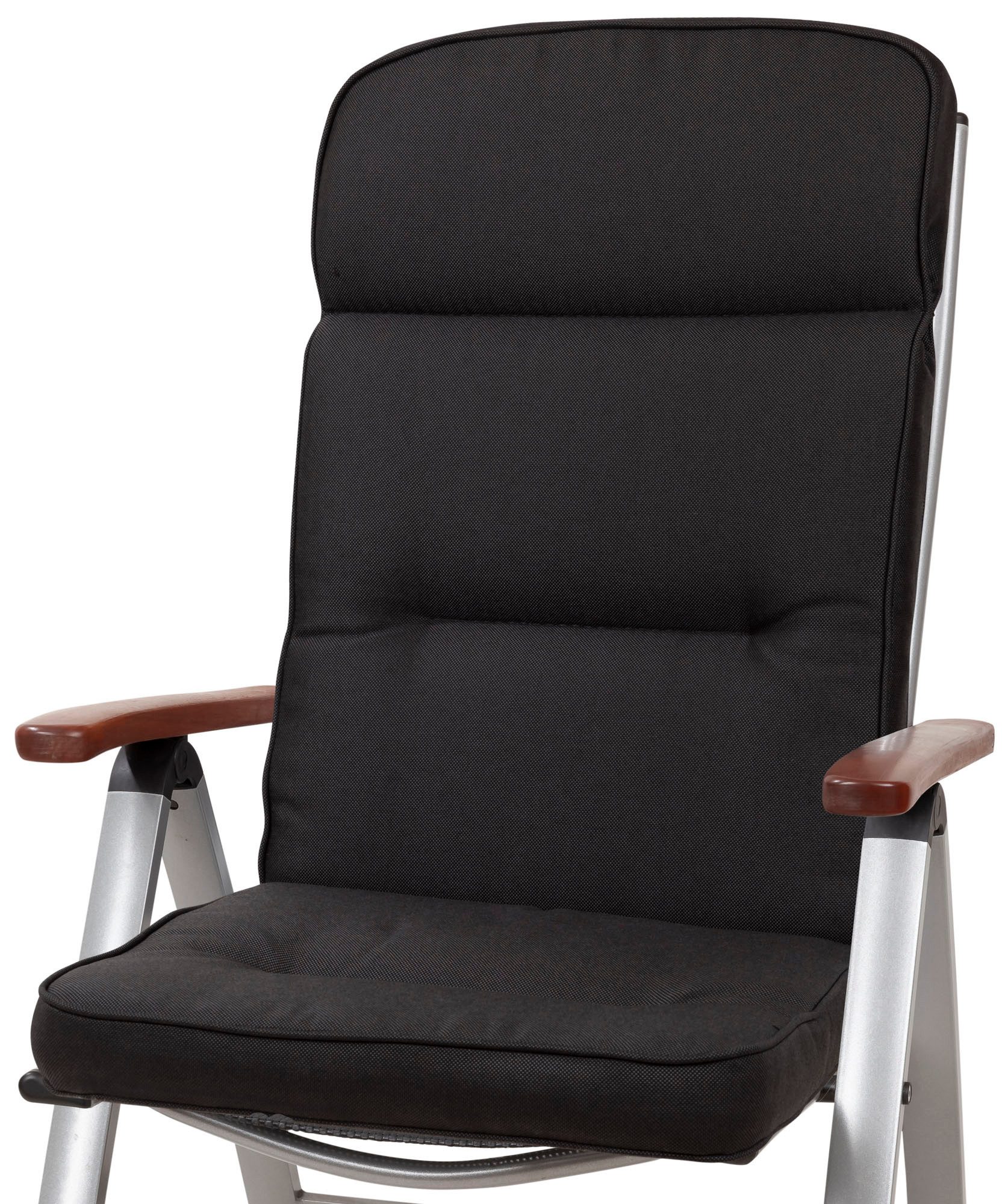 KETTtex Hochlehnerauflage Hochlehner Alicante2399 anthrazit 120x50x8cm wasserabweisend lichtecht, (1 St)