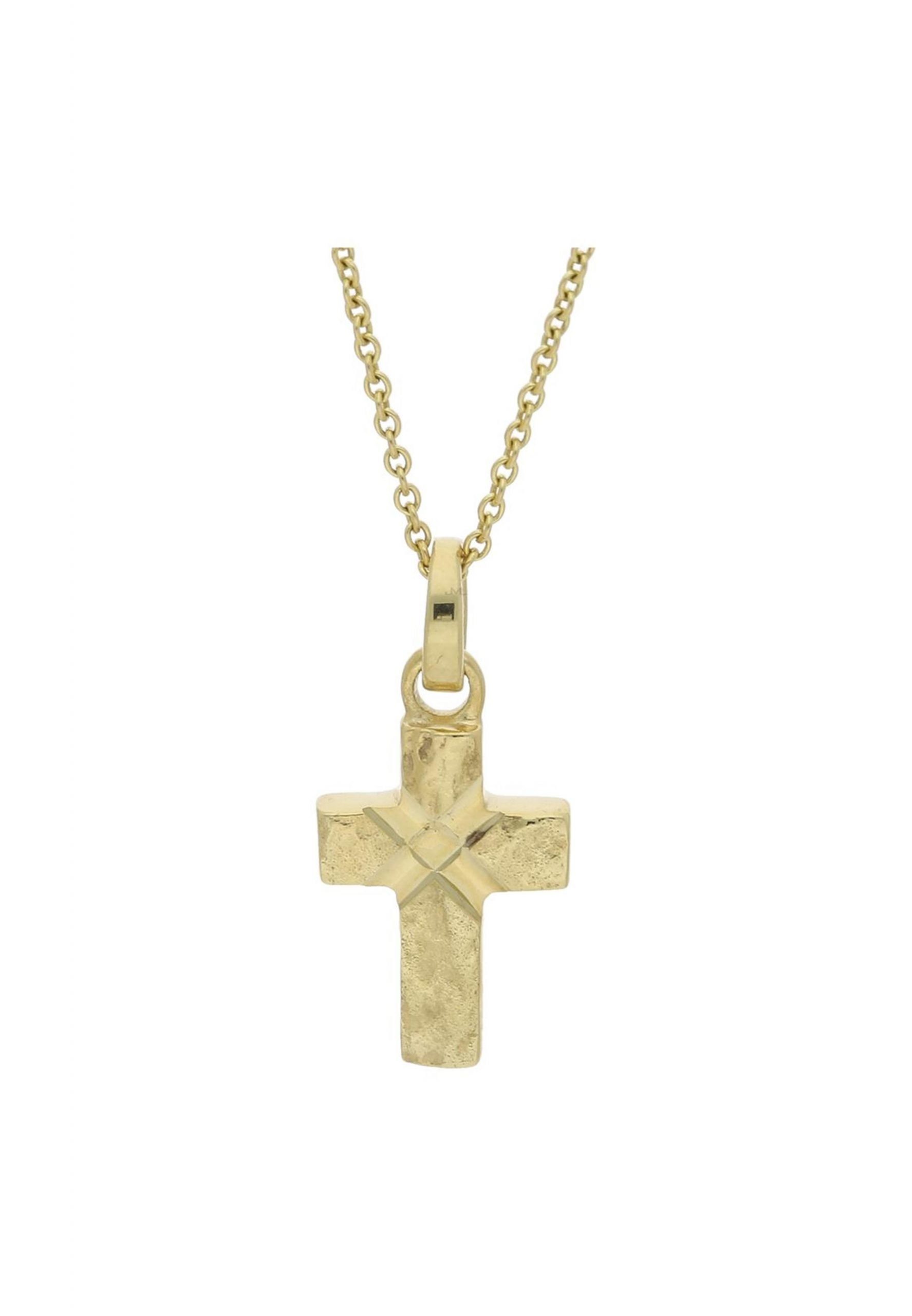 JuwelmaLux Kreuzanhänger Anhänger Gold Kreuz Kettenanhänger (1-tlg), Anhänger ohne Kette Gold 333/000, inkl. Schmuckschachtel