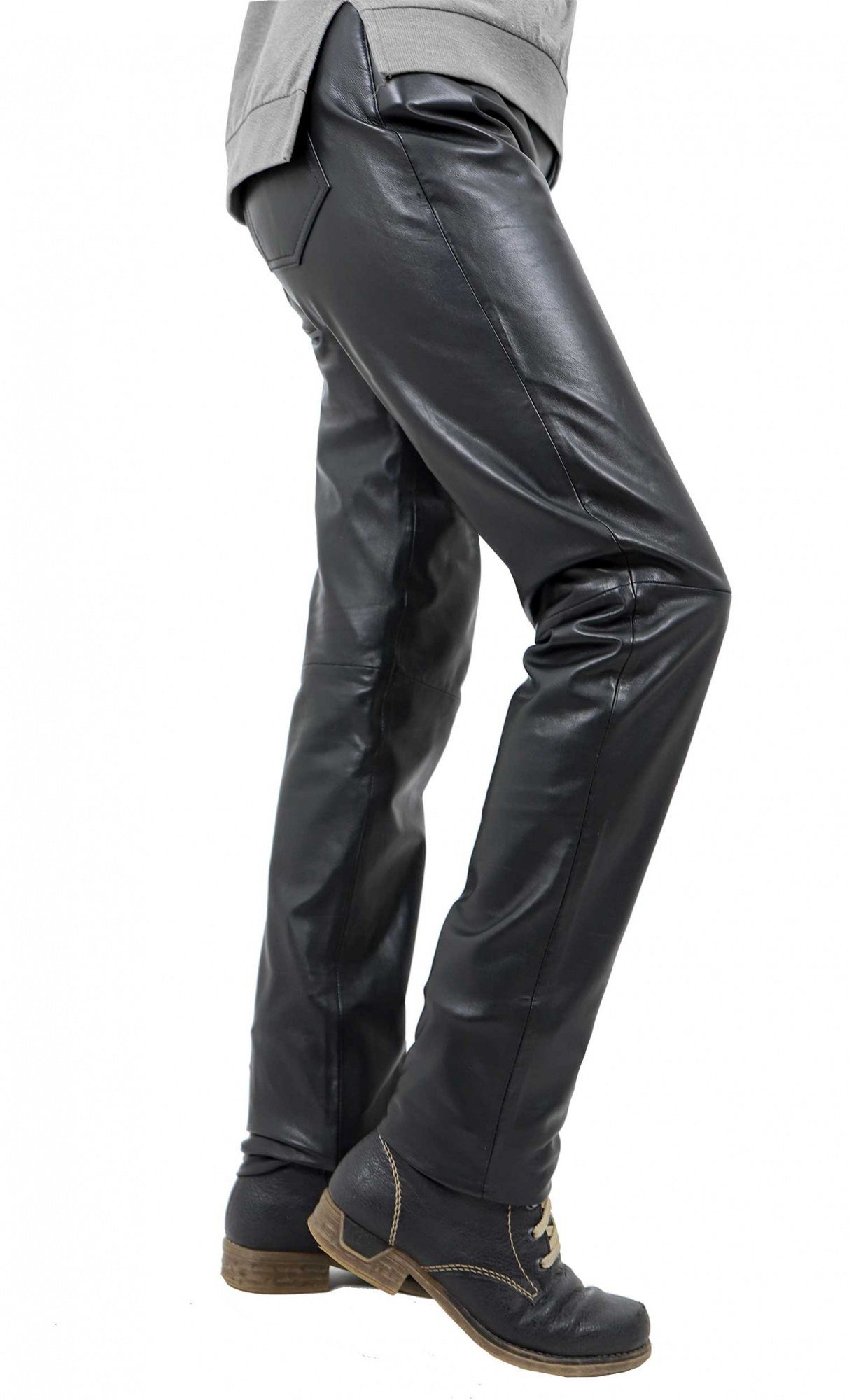 Maddox Lederhose MADDOX - Damen Lederhose Lammnappa schwarz