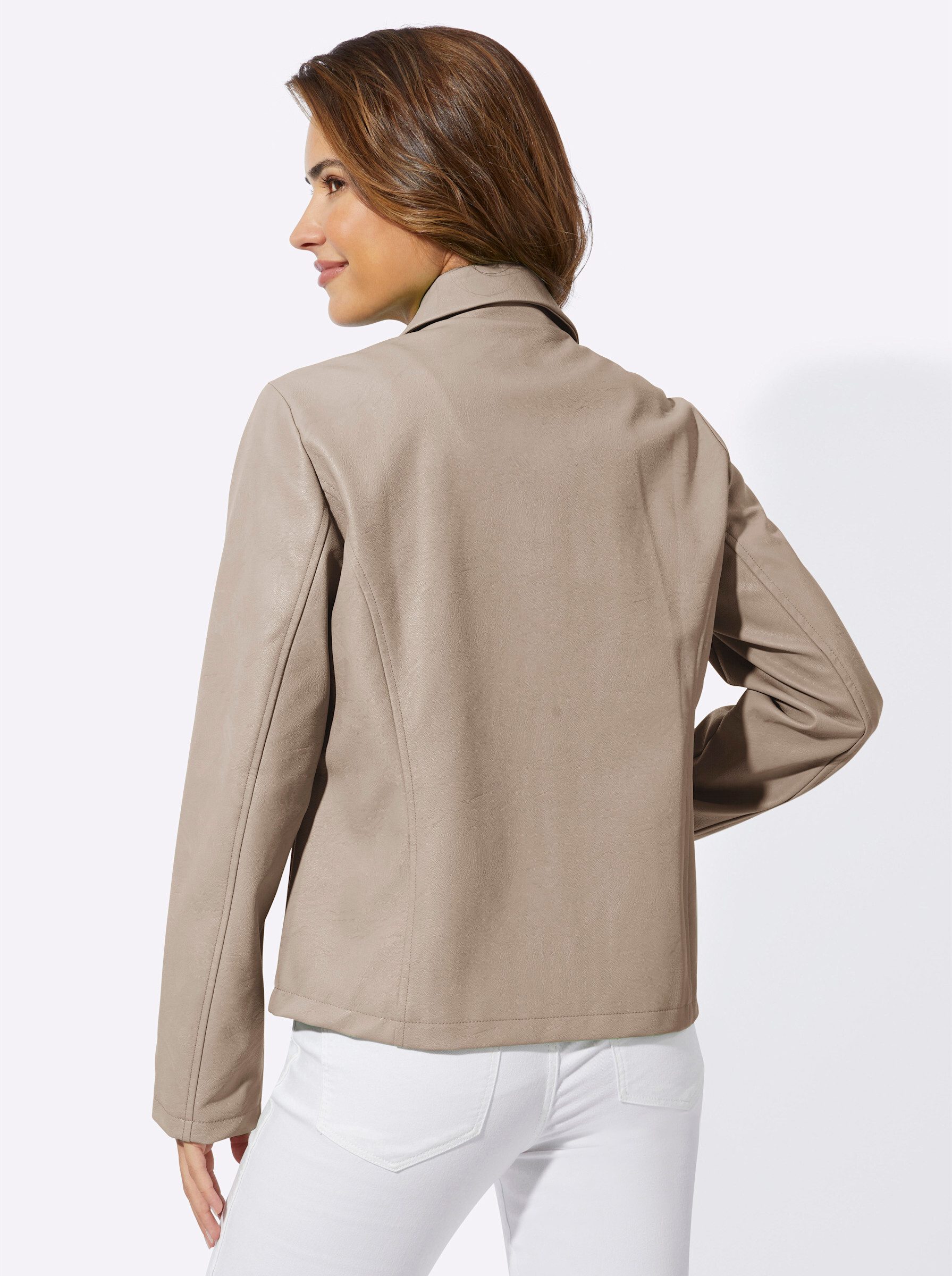 Sieh an! Allwetterjacke Lederimitatjacke günstig online kaufen