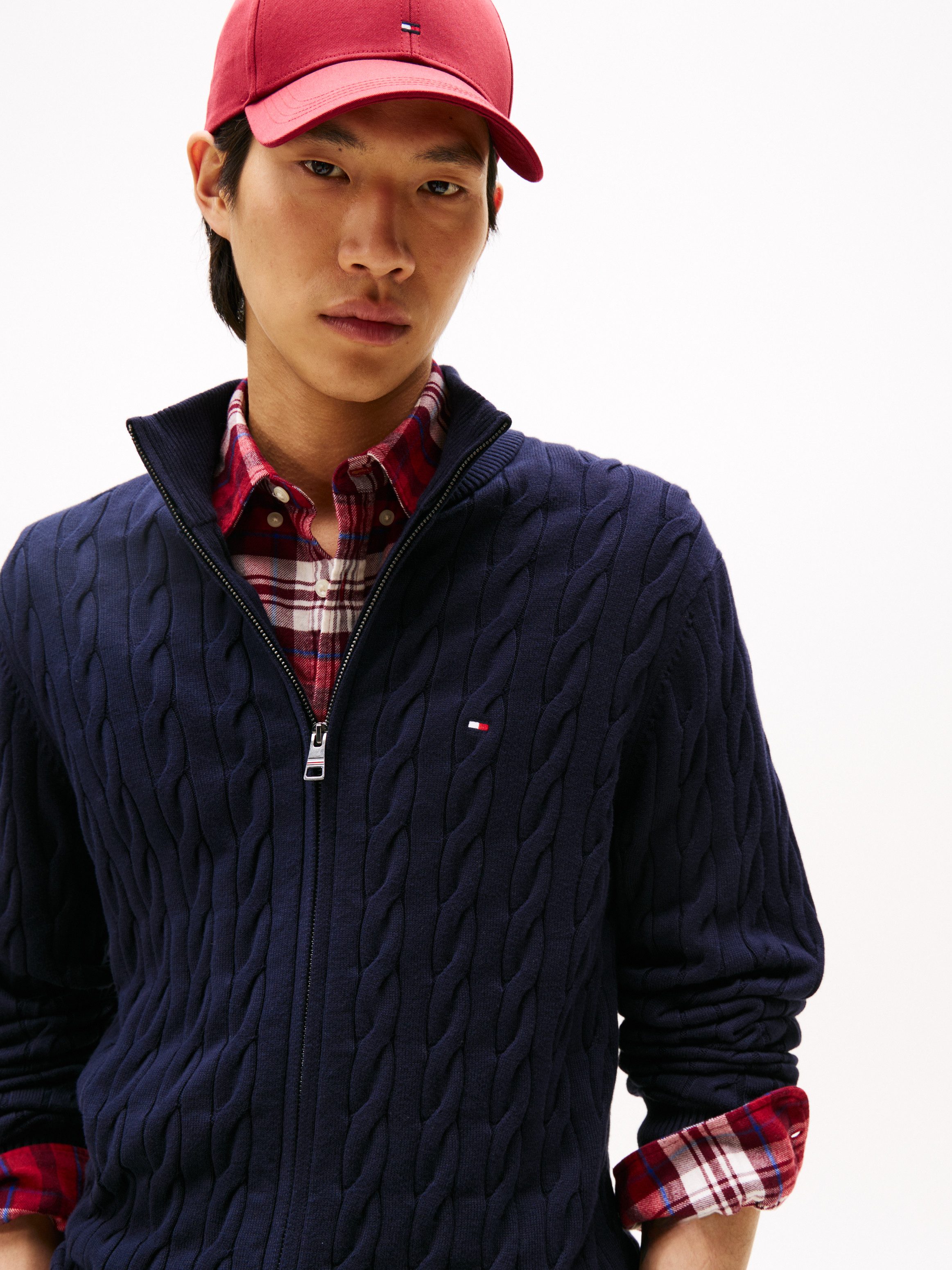 Tommy Hilfiger Strickjacke CLASSIC COTTON CABLE günstig online kaufen
