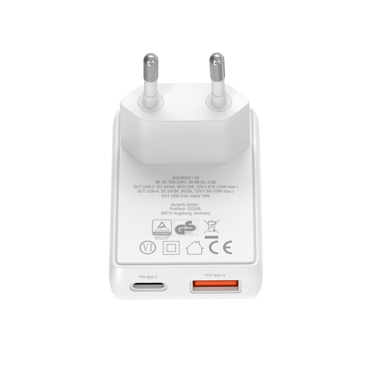 4smarts FlatPlug Duos GaN Universal-Netzteil (GaN-Technologie)