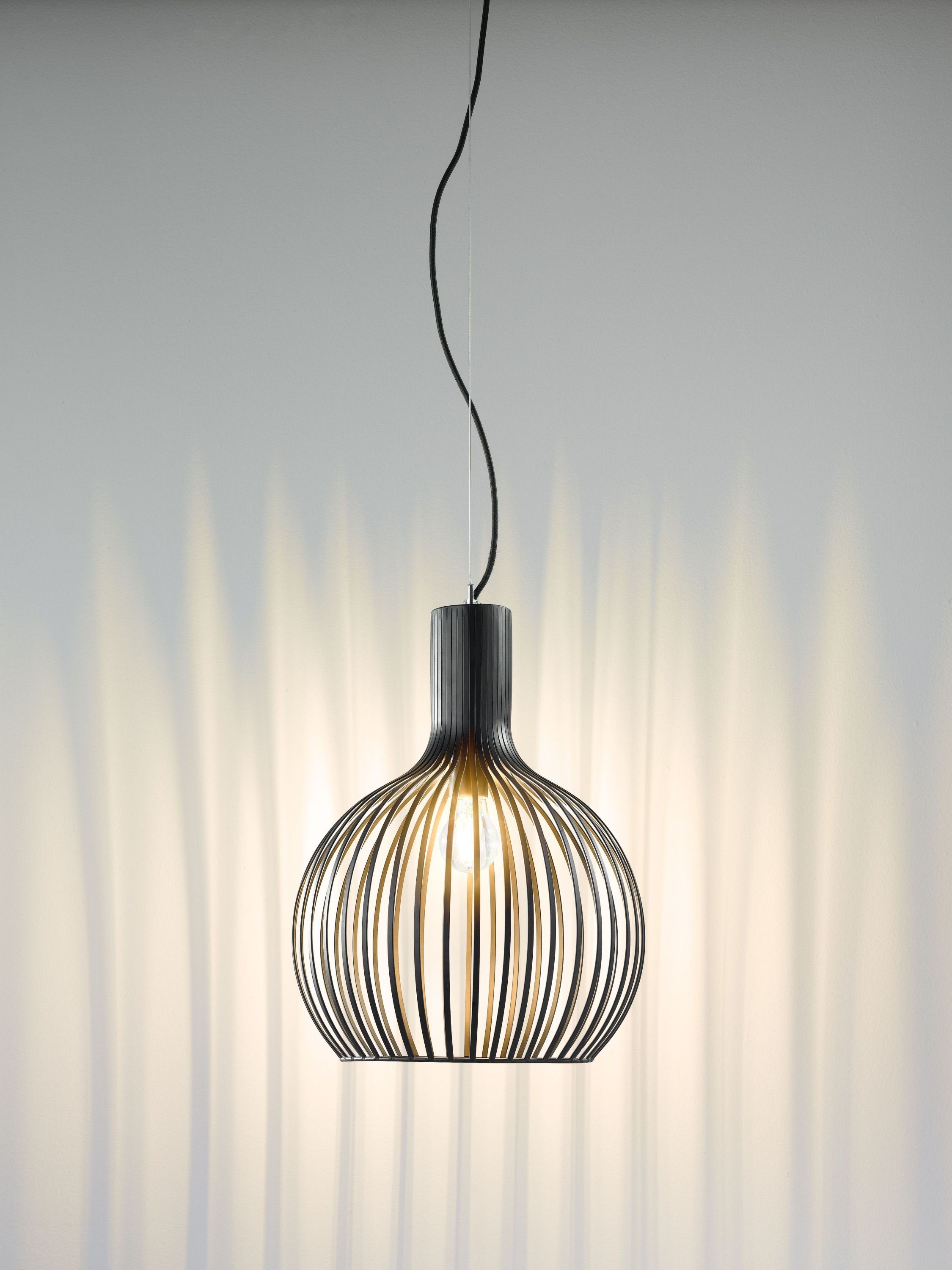 casa NOVA Pendelleuchte casa NOVA Pendelleuchte COLLIN DH 35x45 cm schwarz günstig online kaufen