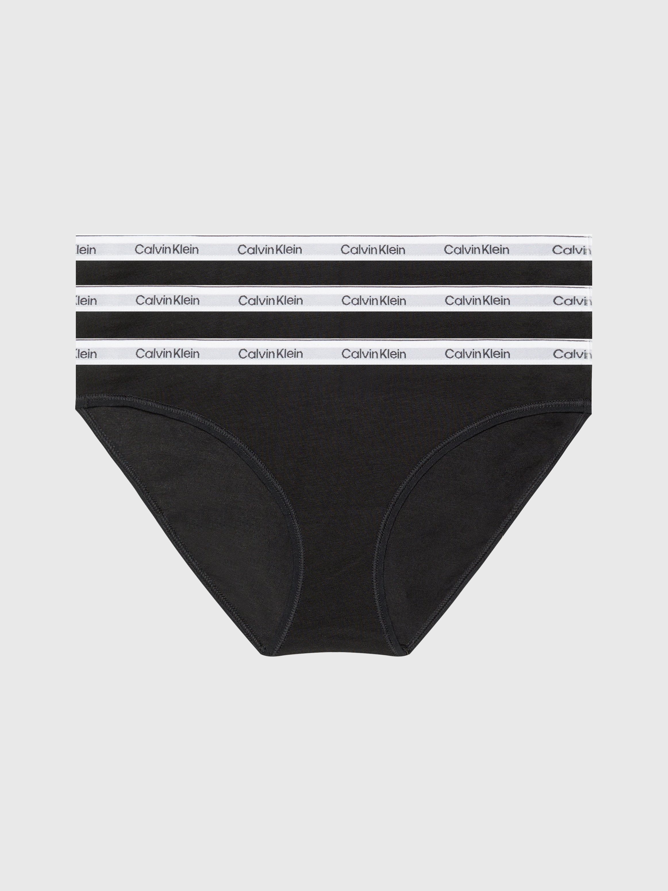 Calvin Klein Underwear Bikinislip 3 PACK BIKINI (LOW-RISE) (Packung, 3-St., 3er-Pack) mit Logobund