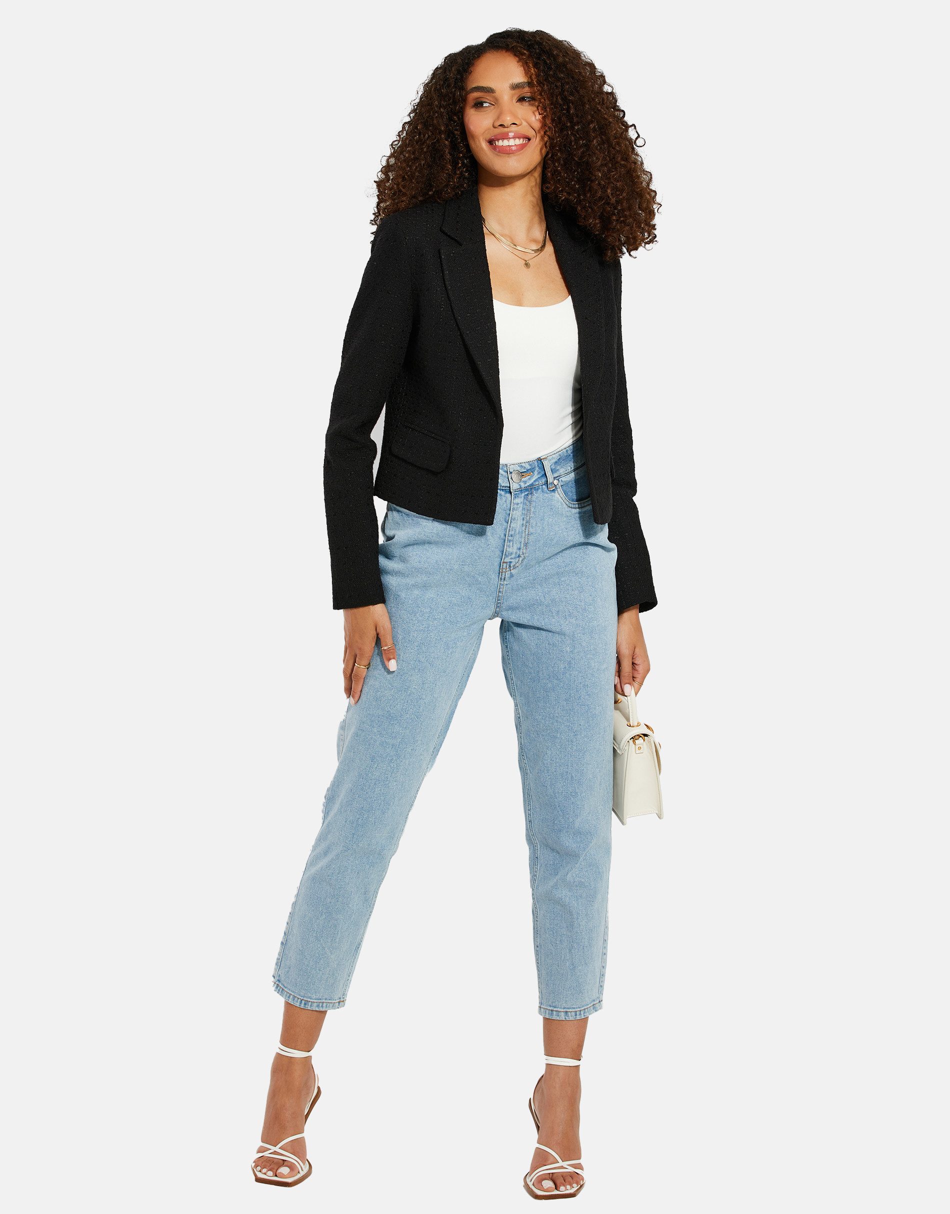 Threadbare Jackenblazer THB Kallithea cropped Boucle Blazer (1-tlg) im schl günstig online kaufen