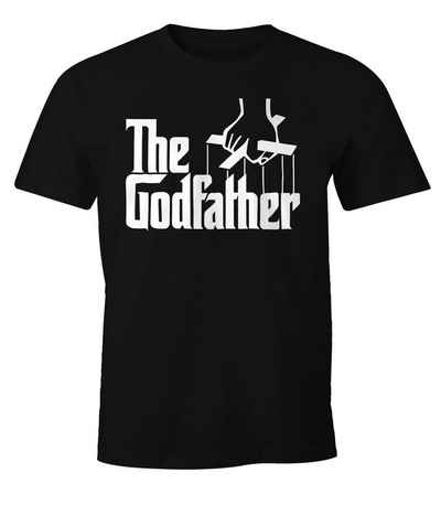 MoonWorks Print-Shirt Herren T-Shirt The Godfather Der Pate Fun-Shirt Moonworks® mit Print