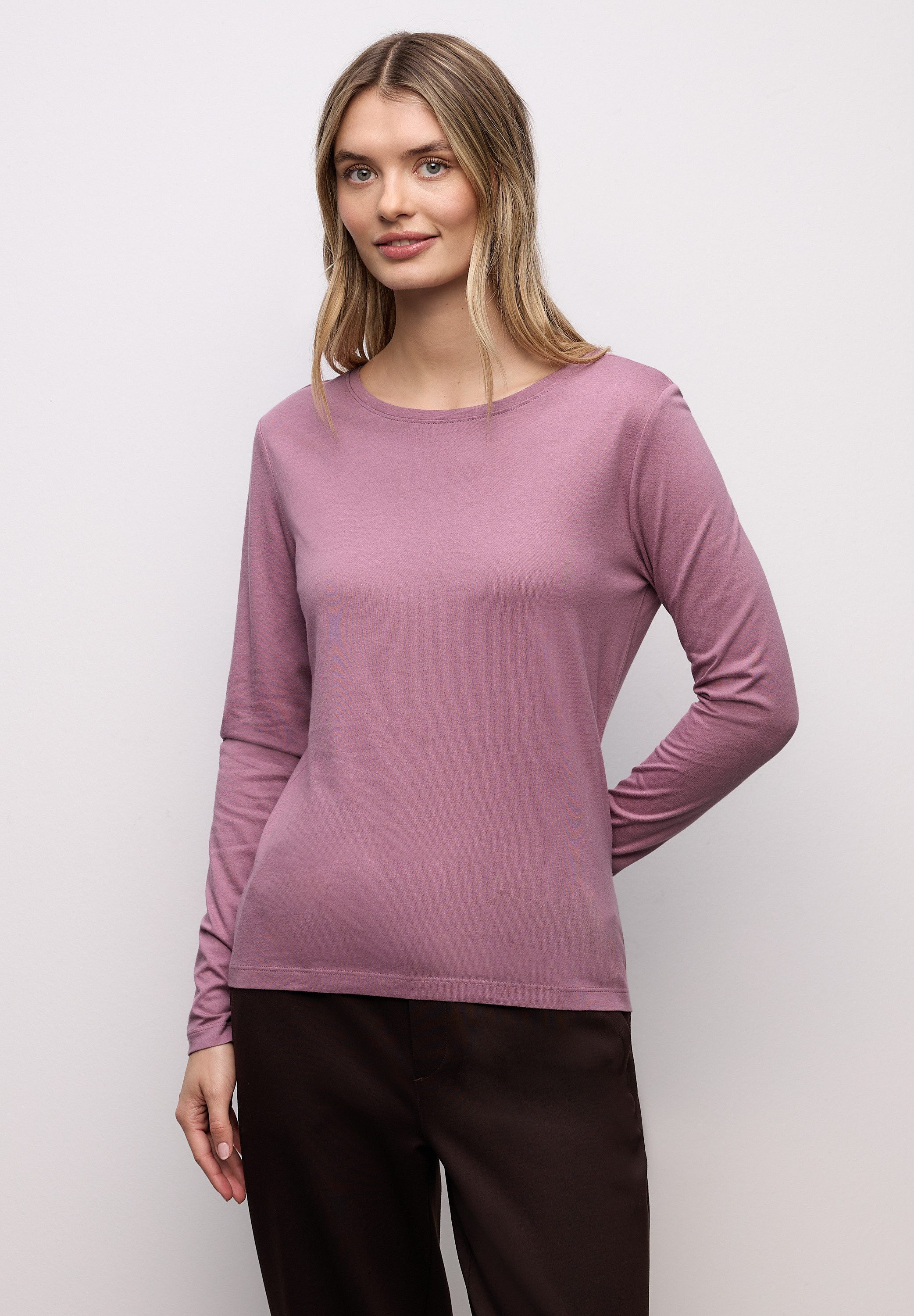 STREET ONE Langarmshirt mit Rundhalsausschnitt günstig online kaufen