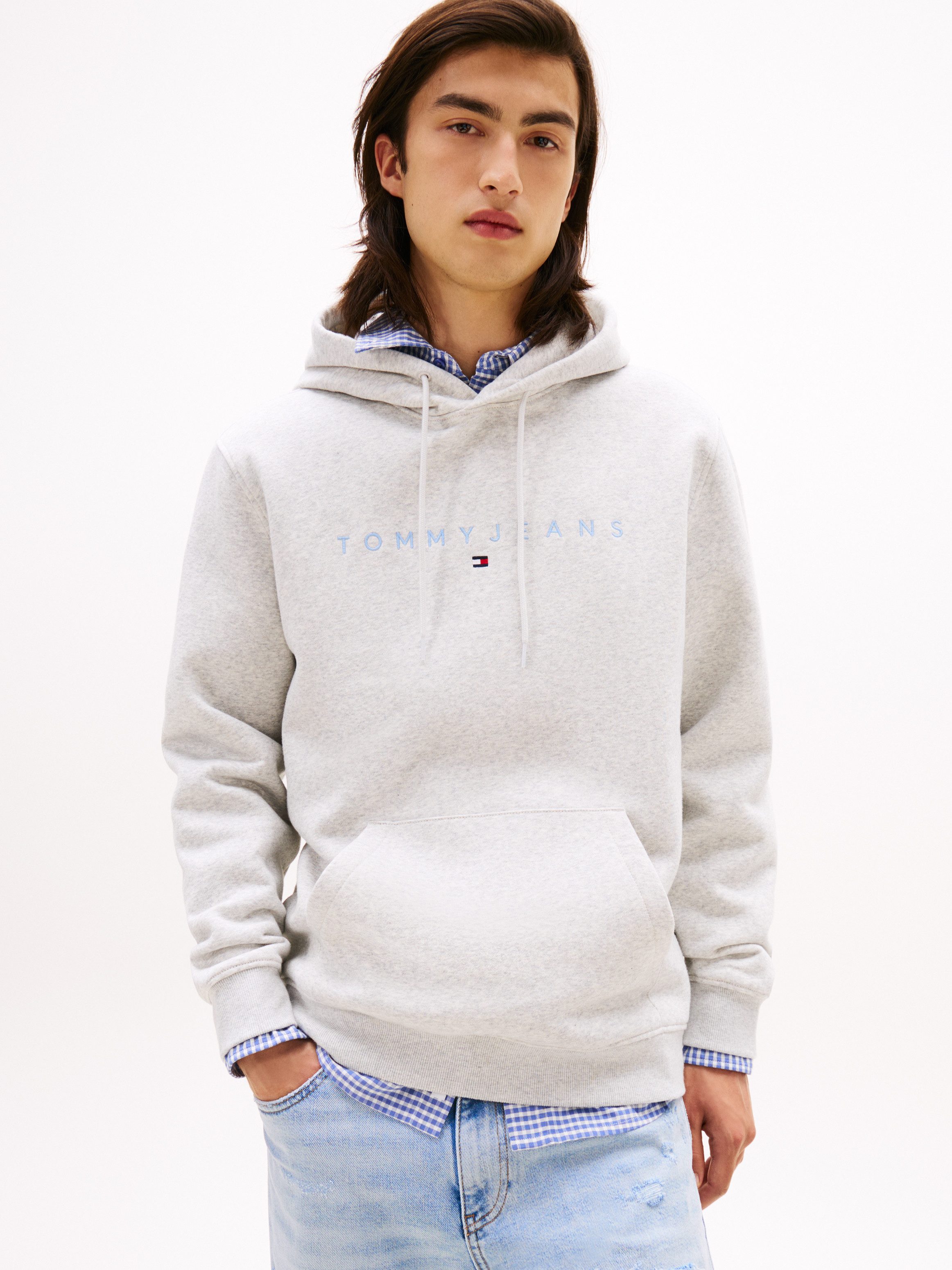 Tommy Jeans Hoodie TJM REG LINEAR LOGO HOODIE EXT mit Logo-Stickerei günstig online kaufen