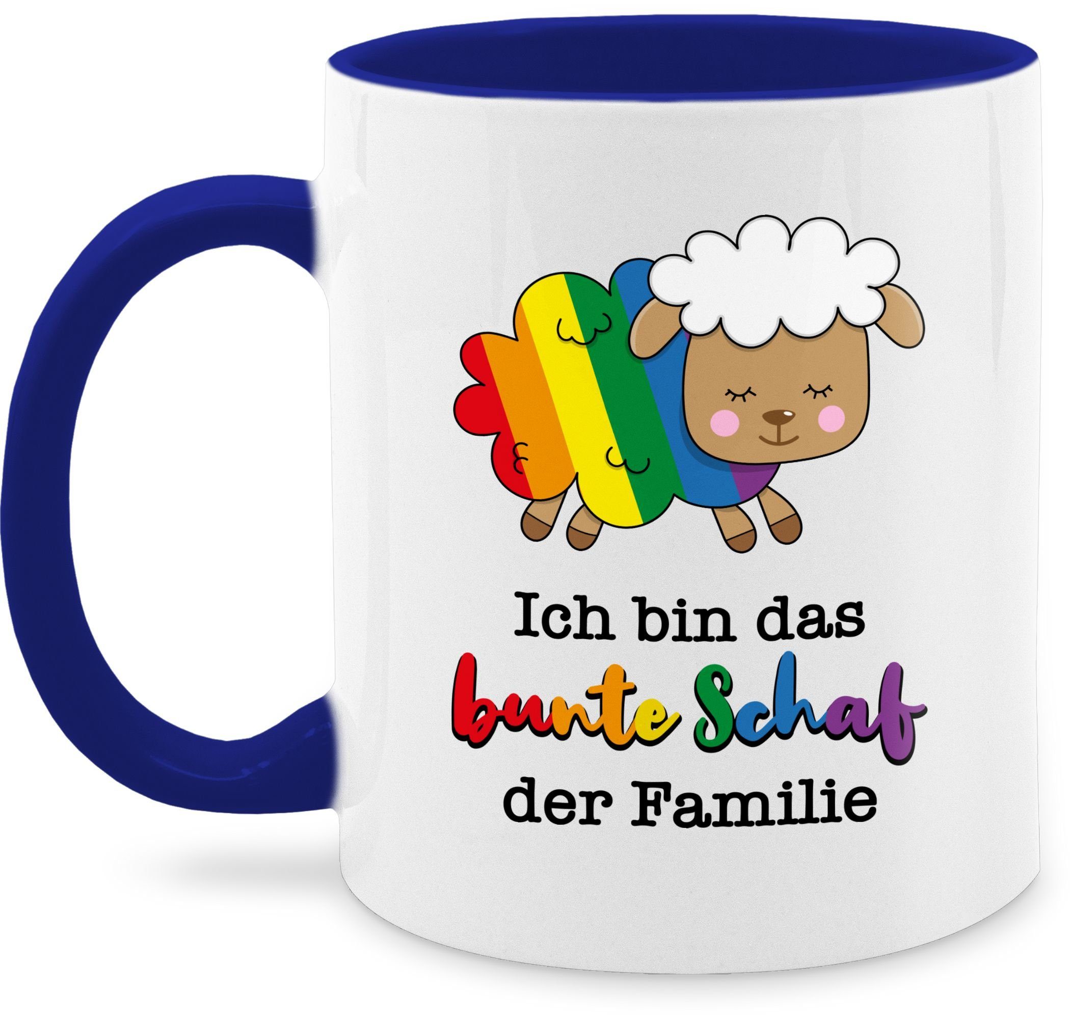 Shirtracer Tasse Ich bin das bunte Schaf der Familie, Keramik, Pride Tasse LGBT
