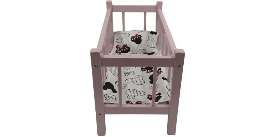 GOLDKIDS Puppenmöbel - Puppenbett Holz - Baby (Puppen Bett mit, Bettwäsches günstig online kaufen