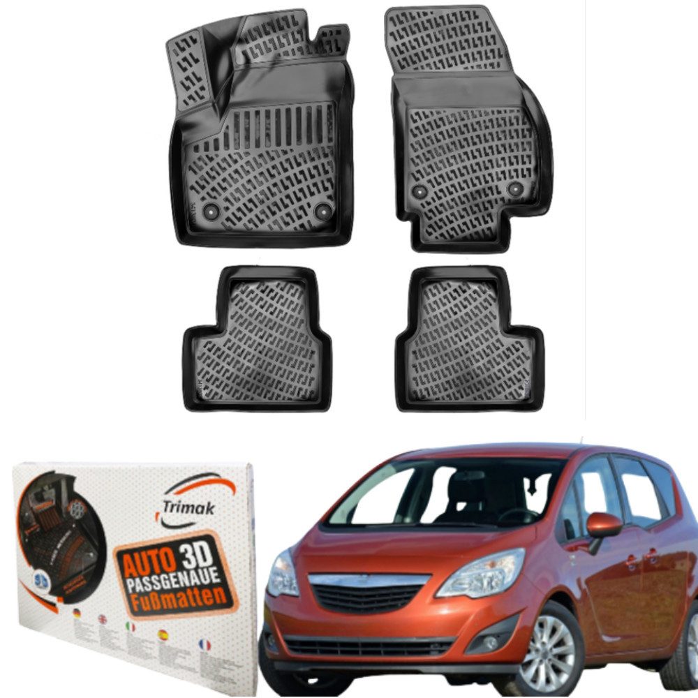 Passform-Fußmatten Oder Kofferraumwanne Oder Set kompatibel mit Opel Meriva B
