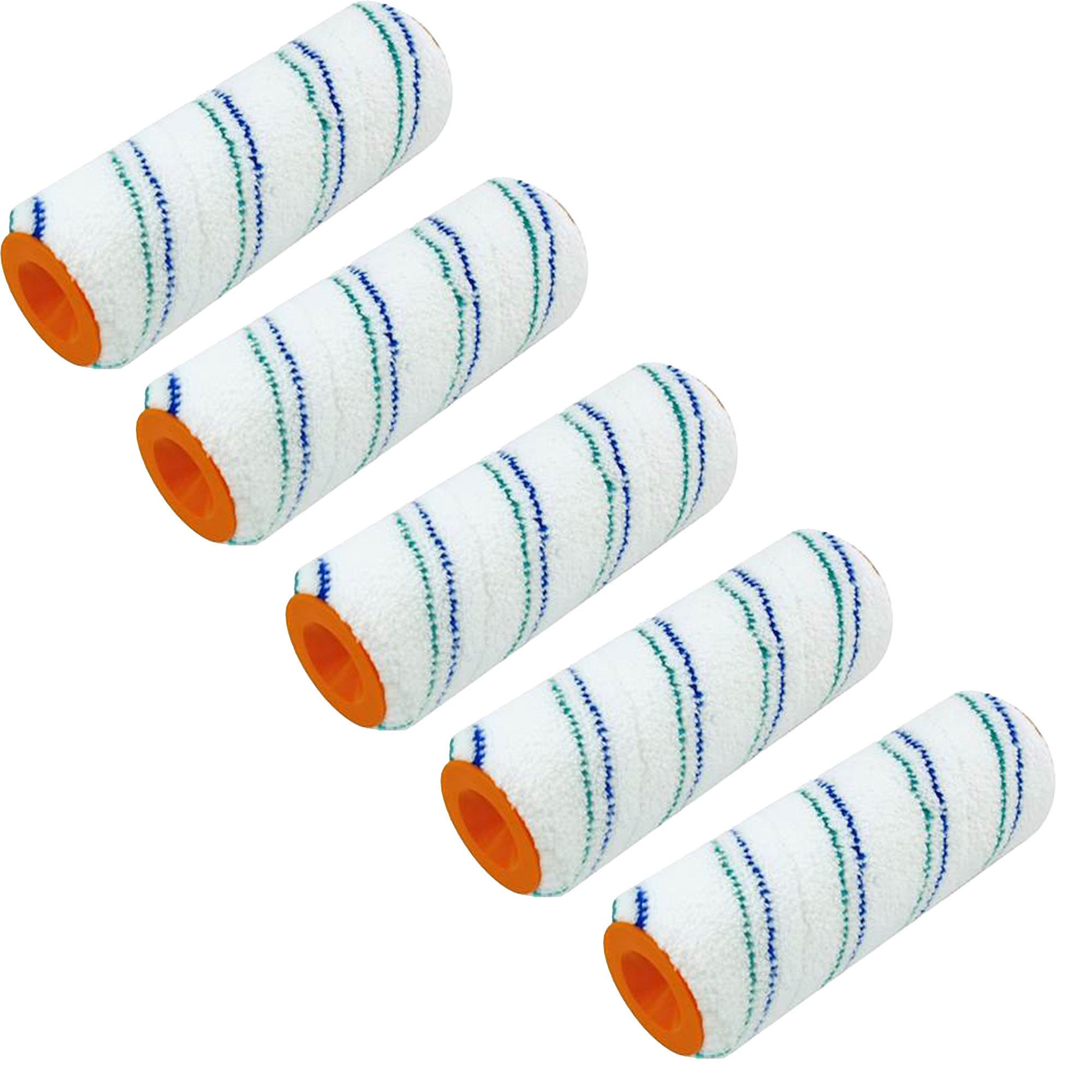 ConToo Farbroller Farbroller 5 St. Ersatzwalze Farbwalze Mikrofaser 10cm CT01