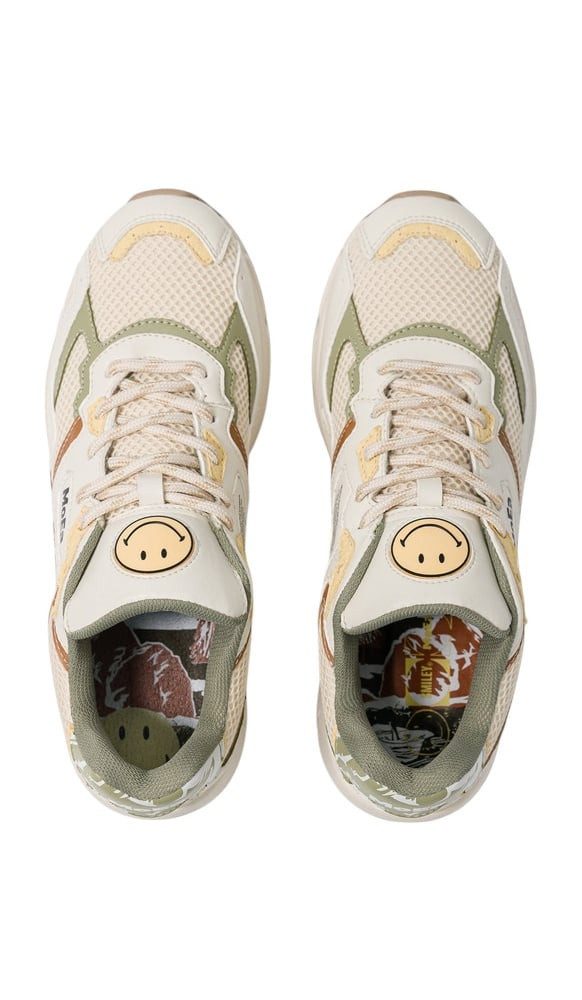 Moea Gen8 - Smiley Nature Drop - beige/grün Damen Sneaker