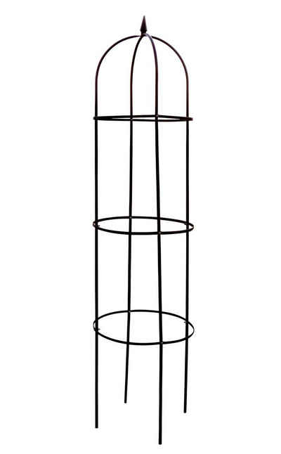 Spetebo Rankhilfe Rankhilfe Obelisk aus Metall grün - 200 cm H