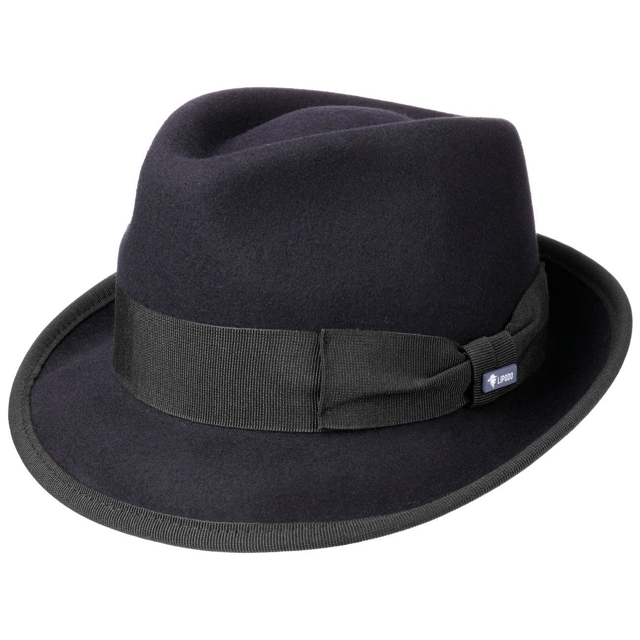 Lipodo Trilby (1-St) Trilby mit Ripsband, Made in Italy