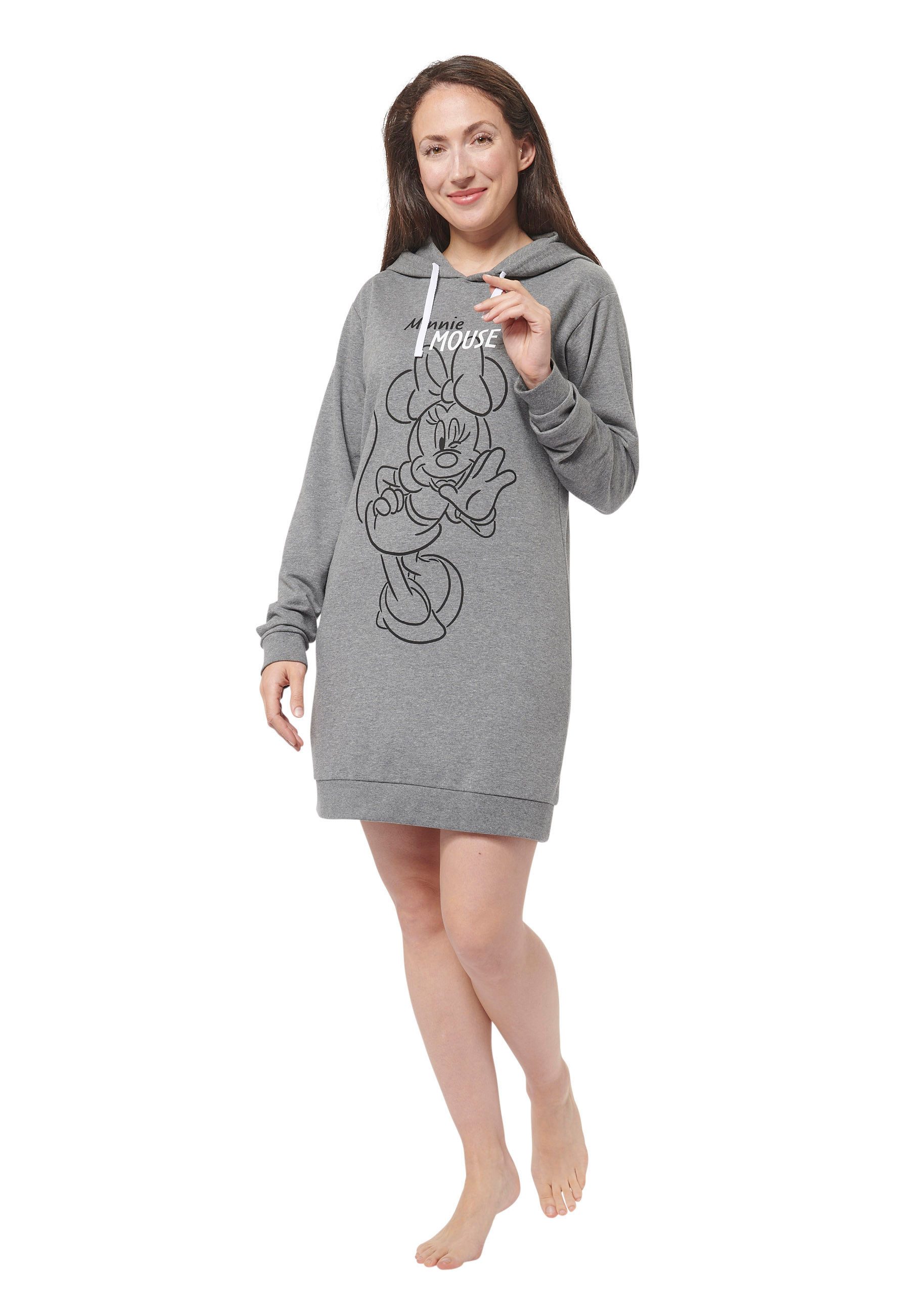 United Labels® Sweatshirt Disney - Minnie Mouse - Style - Sweatkleid Oversize-Hoodie
