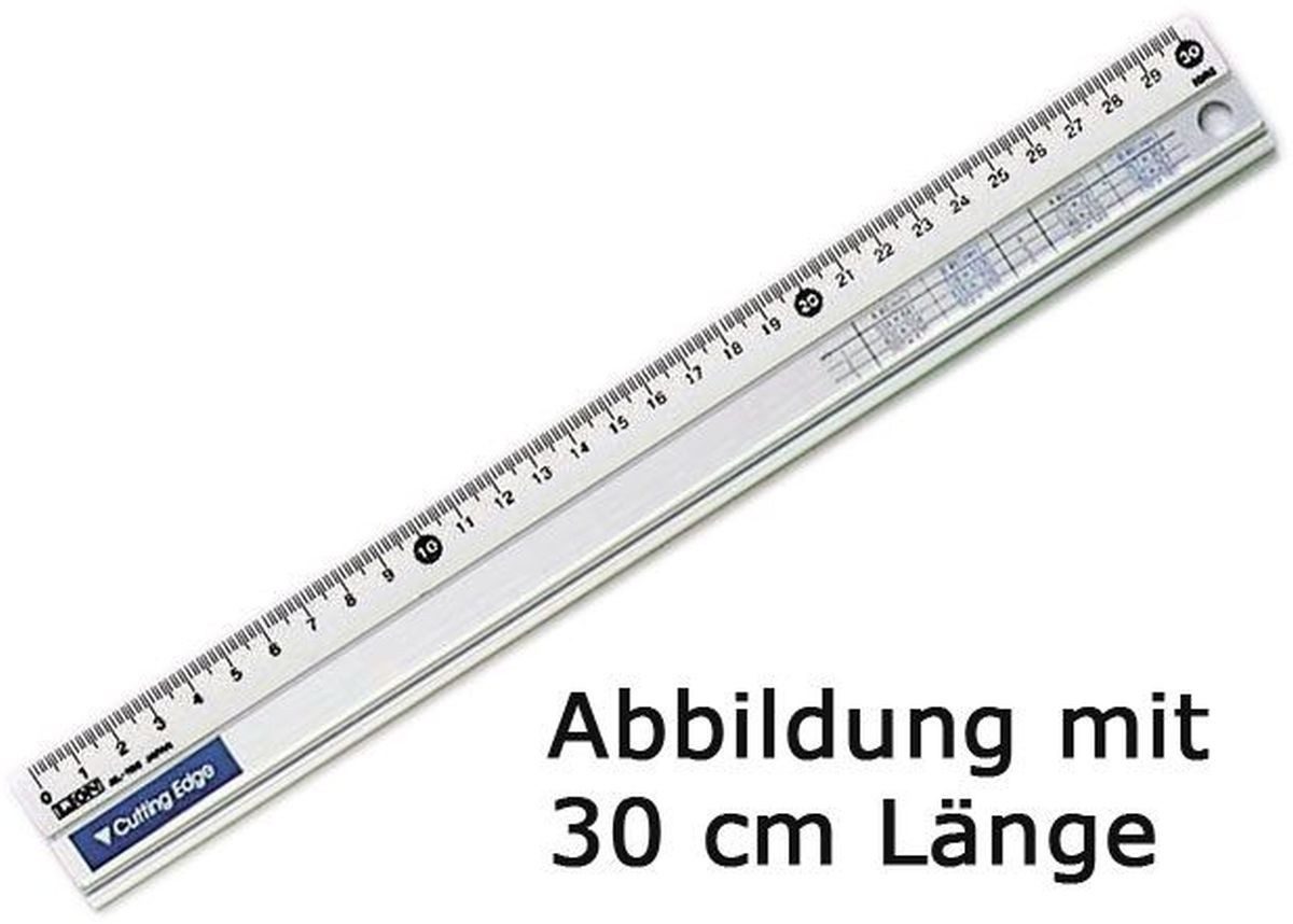 Hansa - World of Office Lineal Schneidelineal Aluminium 60 cm