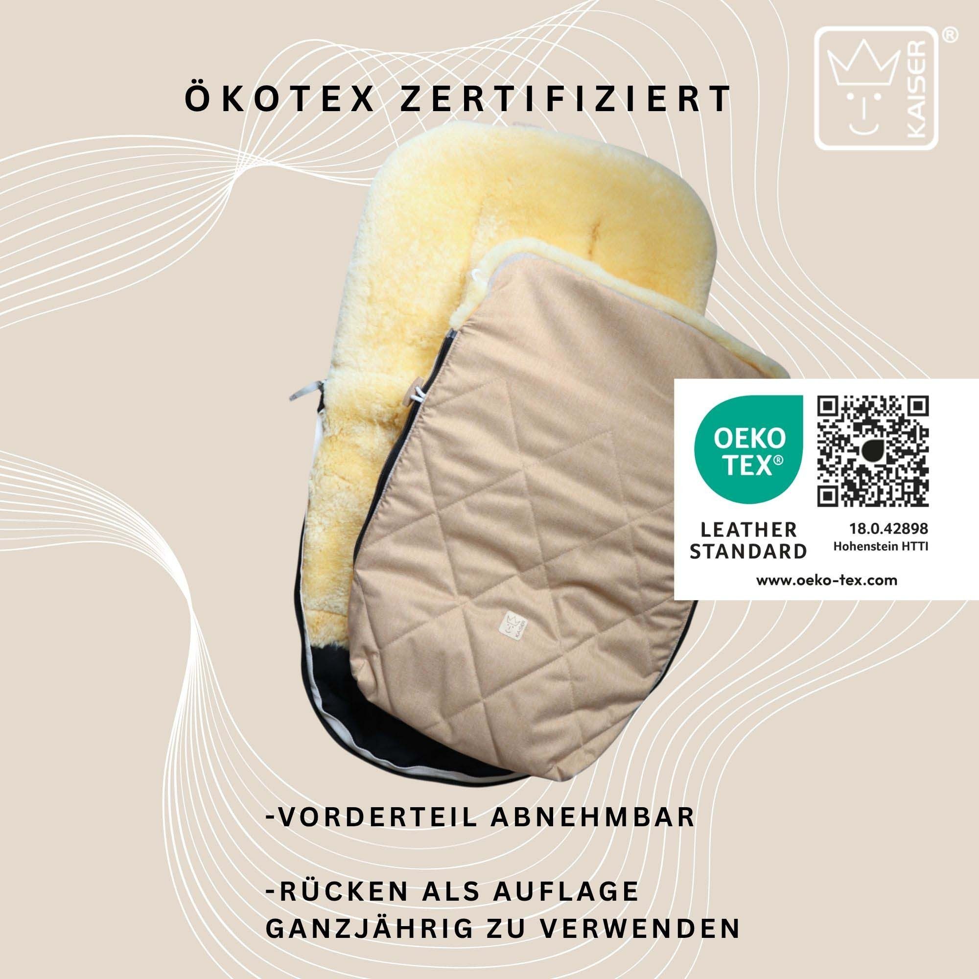 Kaiser Fußsack Coosy Lammfell Kinderwagen Fußsack – Bild 4 von 5