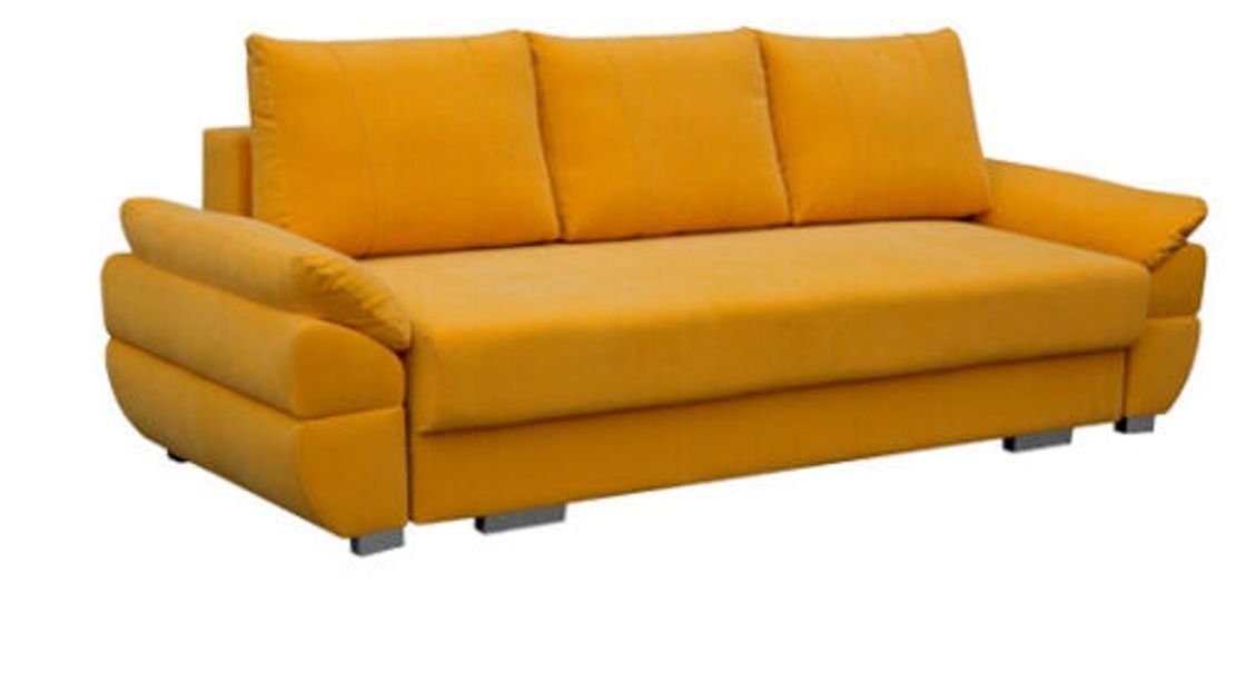JVmoebel Sofa, Mit Bettfunktion Gelb