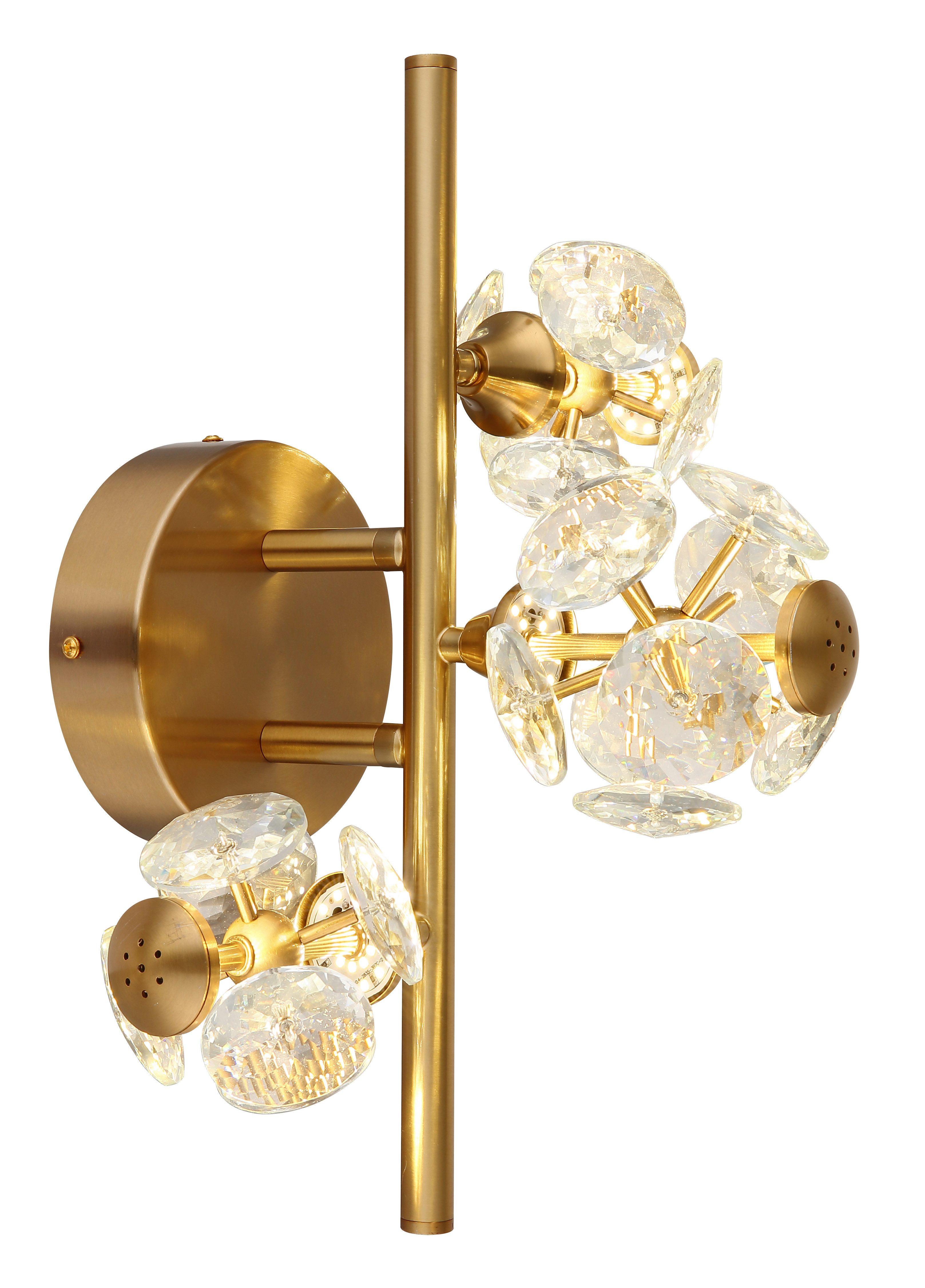 GLOBO LIGHTING Wandleuchte VIRINA, LED fest integriert, Warmweiß, Wandlampe Wand Wohnzimmer Flur Wandbeleuchtung