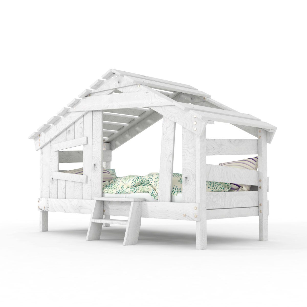 bibex Kinderbett APART CHALET Kinderbett, Jugendbett, Spielbett, creme-beige