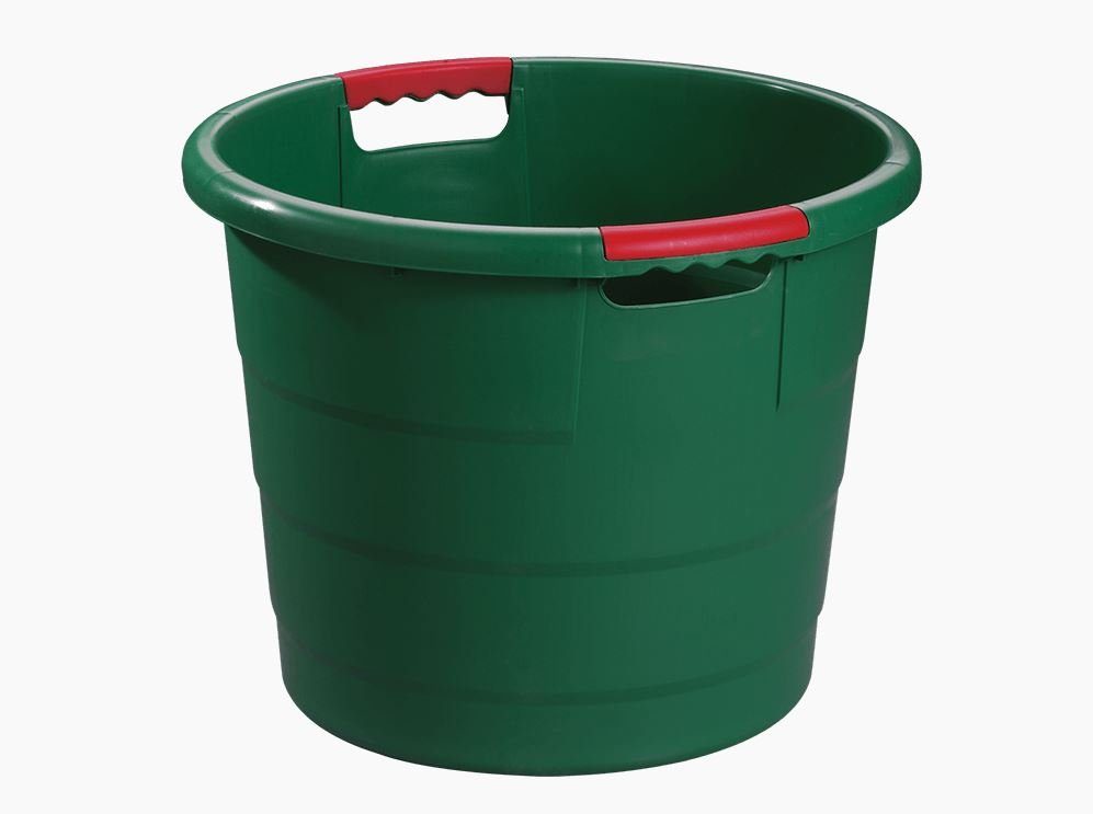 GARANTIA Graf  Baueimer Graf Universalbehälter 70 Liter, Kunststoff Eimer, Behälter grün