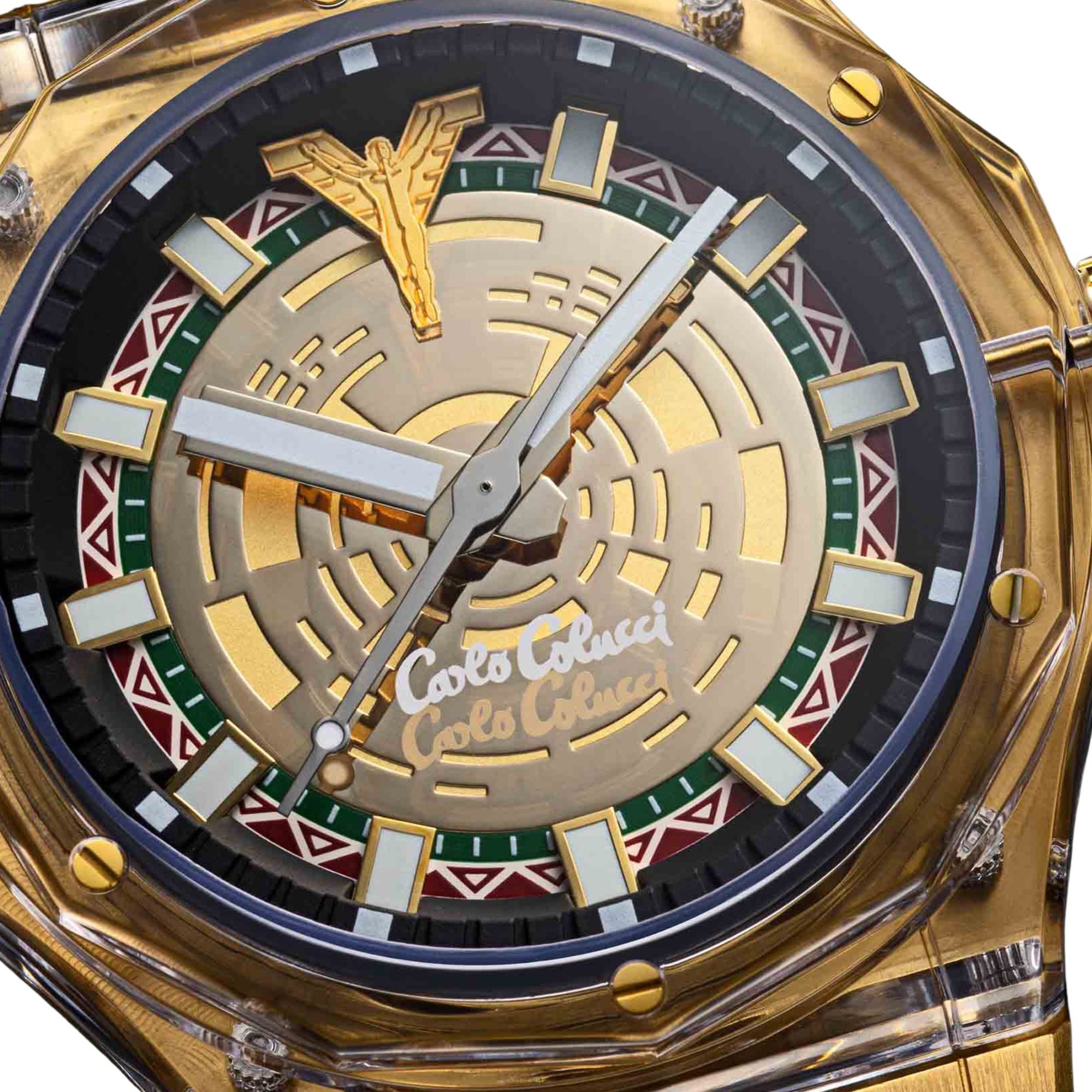 CARLO COLUCCI Quarzuhr CC502-1 CC502-1, Armbanduhr, Herrenuhr, Silikonarmband, analog